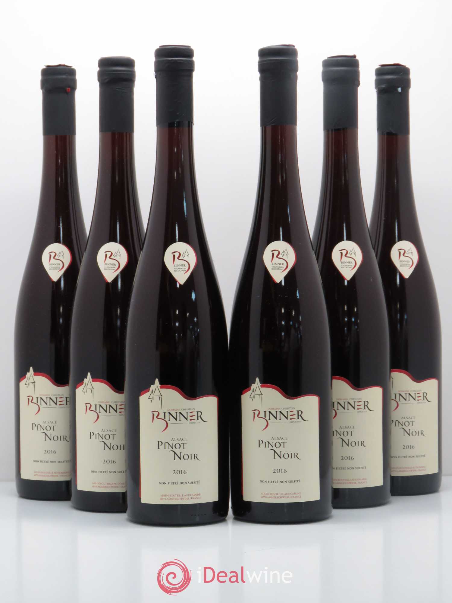 Pinot Noir Binner 2016 - Lot de 6 bouteilles - 0