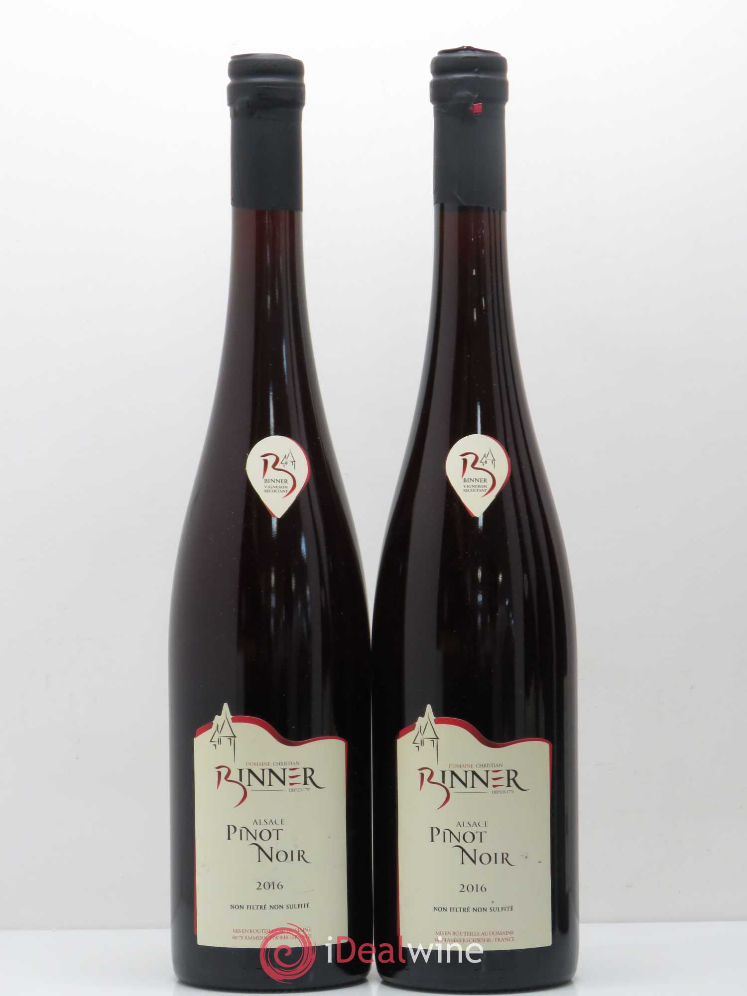 Pinot Noir Binner 2016 - Lot de 5 bouteilles - 1