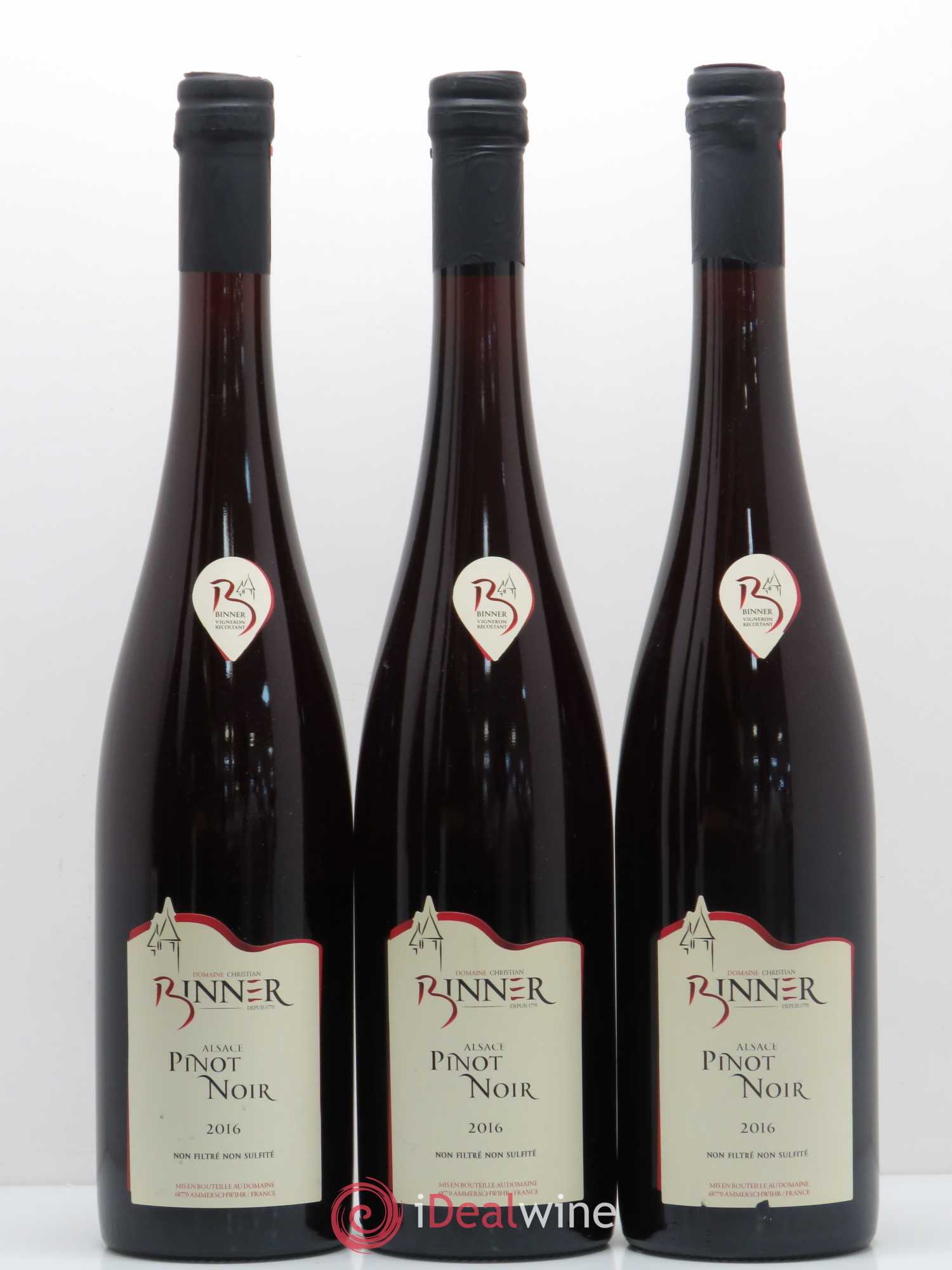 Pinot Noir Binner 2016 - Lot de 5 bouteilles - 2
