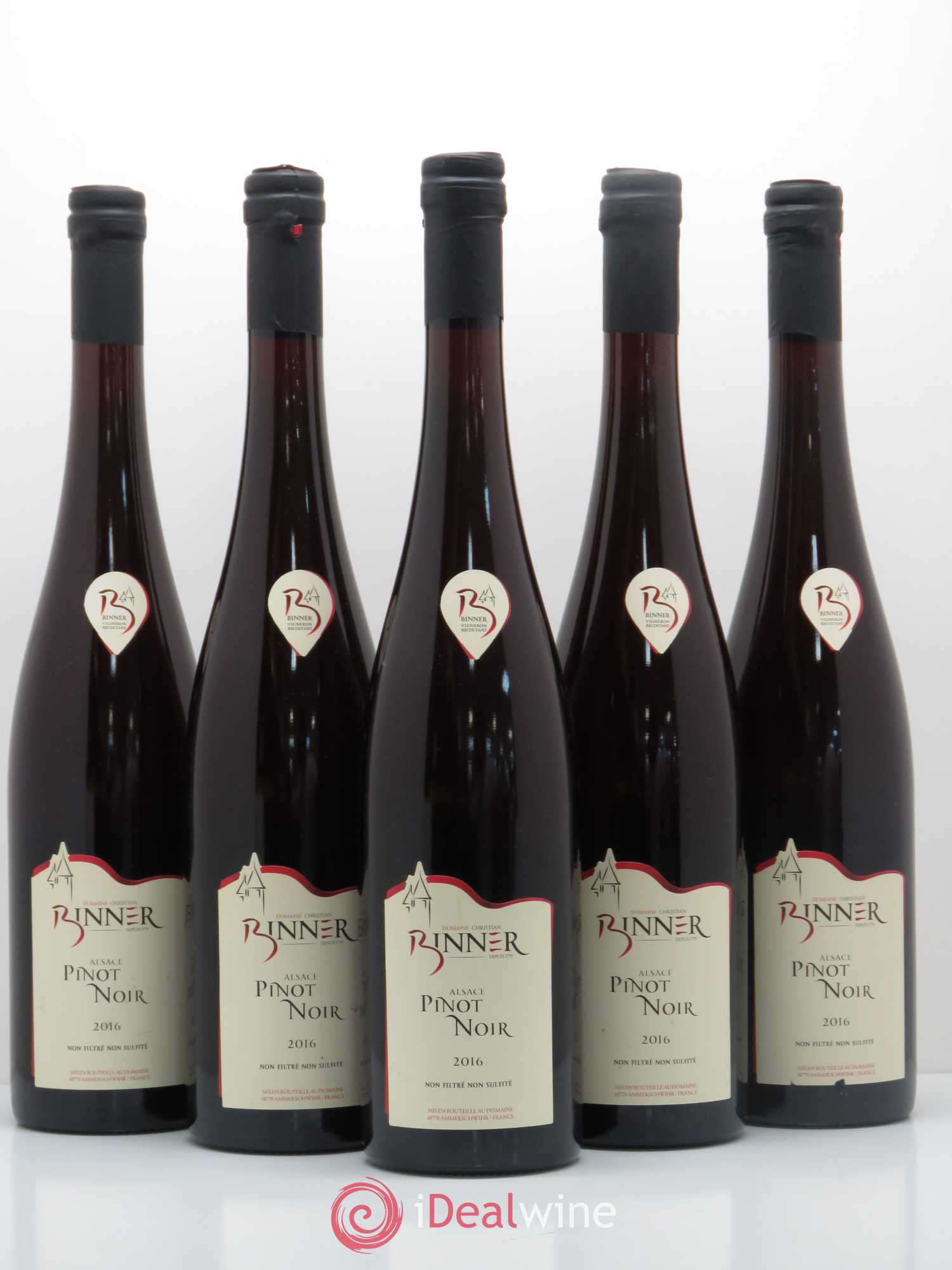 Pinot Noir Binner 2016 - Lot de 5 bouteilles - 0