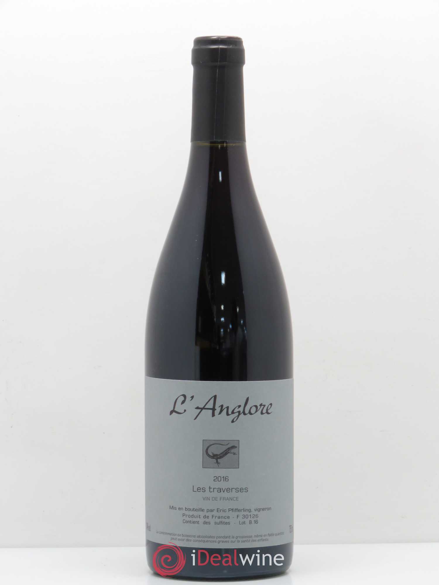 Vin de France Les Traverses L'Anglore 2016 - Lot de 1 bouteille - 0
