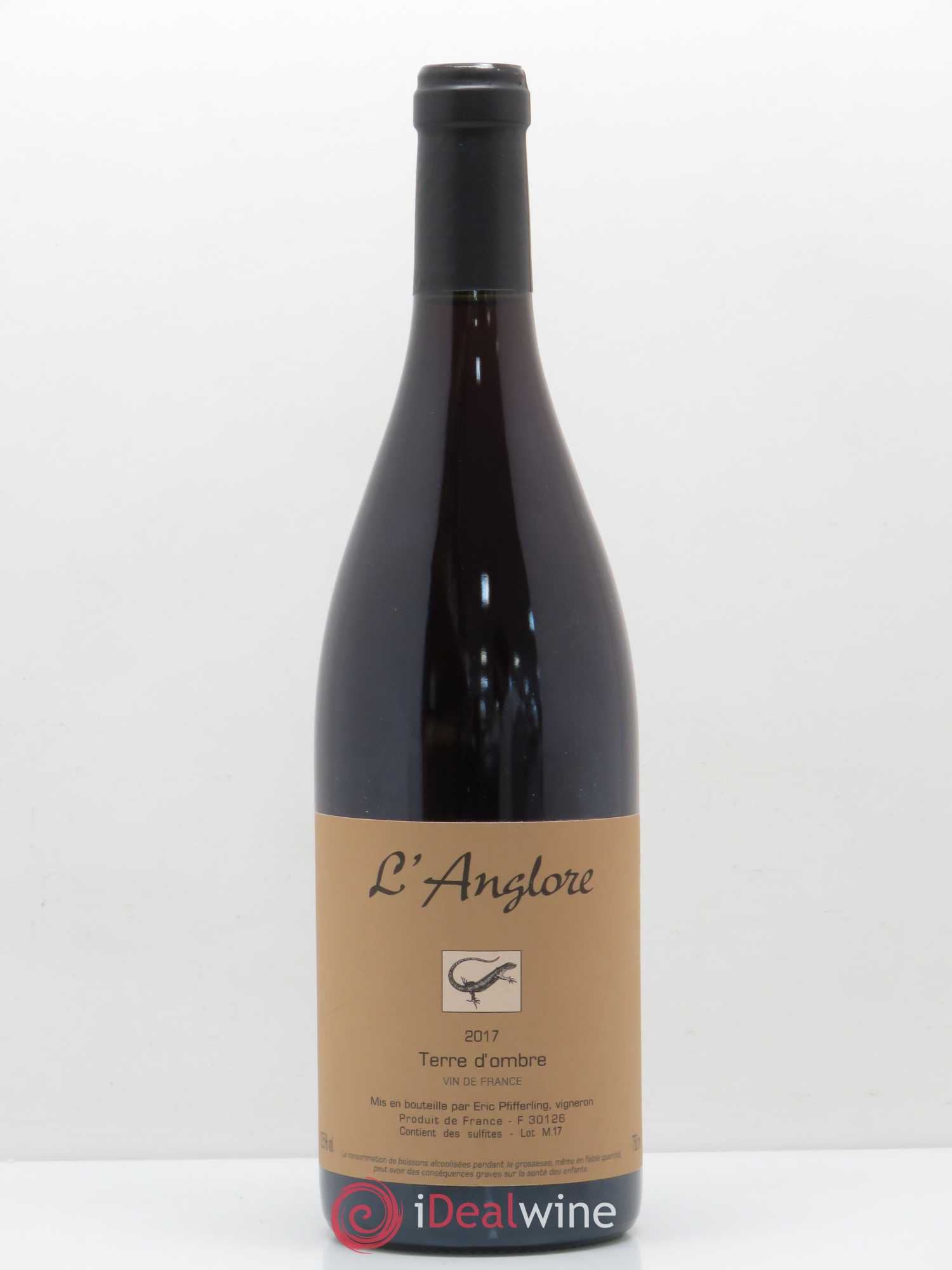 Vin de France Terre d'Ombre L'Anglore 2017 - Lot de 1 bouteille - 0