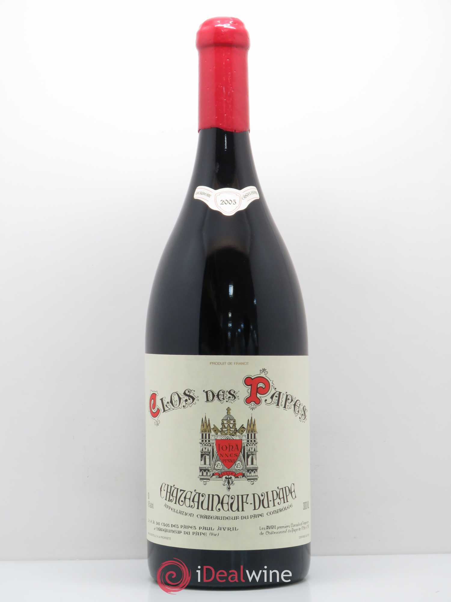 Châteauneuf-du-Pape Clos des Papes - Paul Avril 2005 - Lot de 1 double magnum - 0