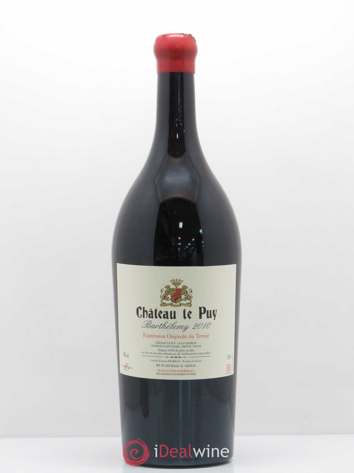 Le Puy - Cuvée Barthélemy 2010 - Lot de 1 magnum - 0