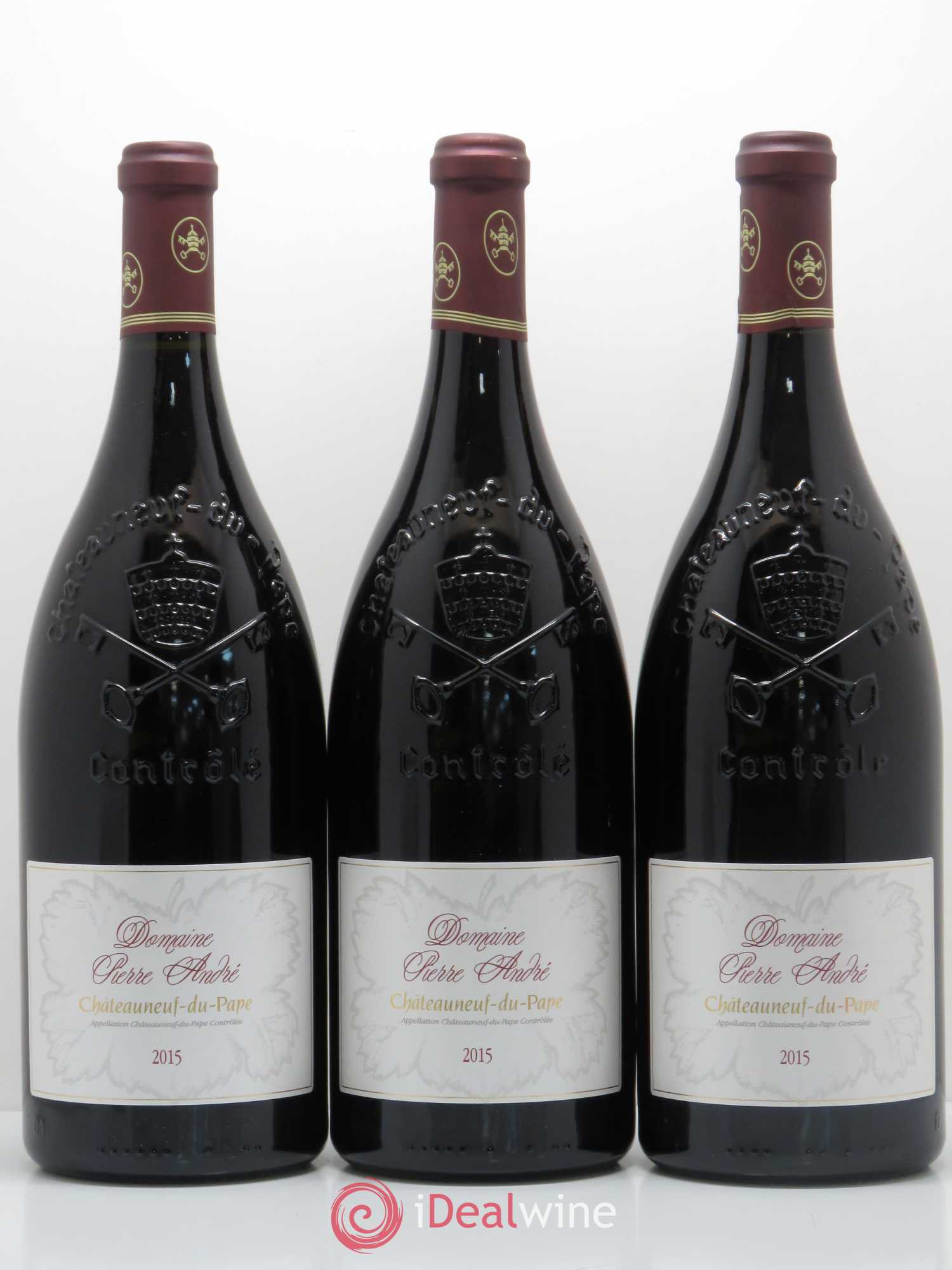 Châteauneuf-du-Pape Pierre Andre 2015 - Lot de 3 magnums - 0