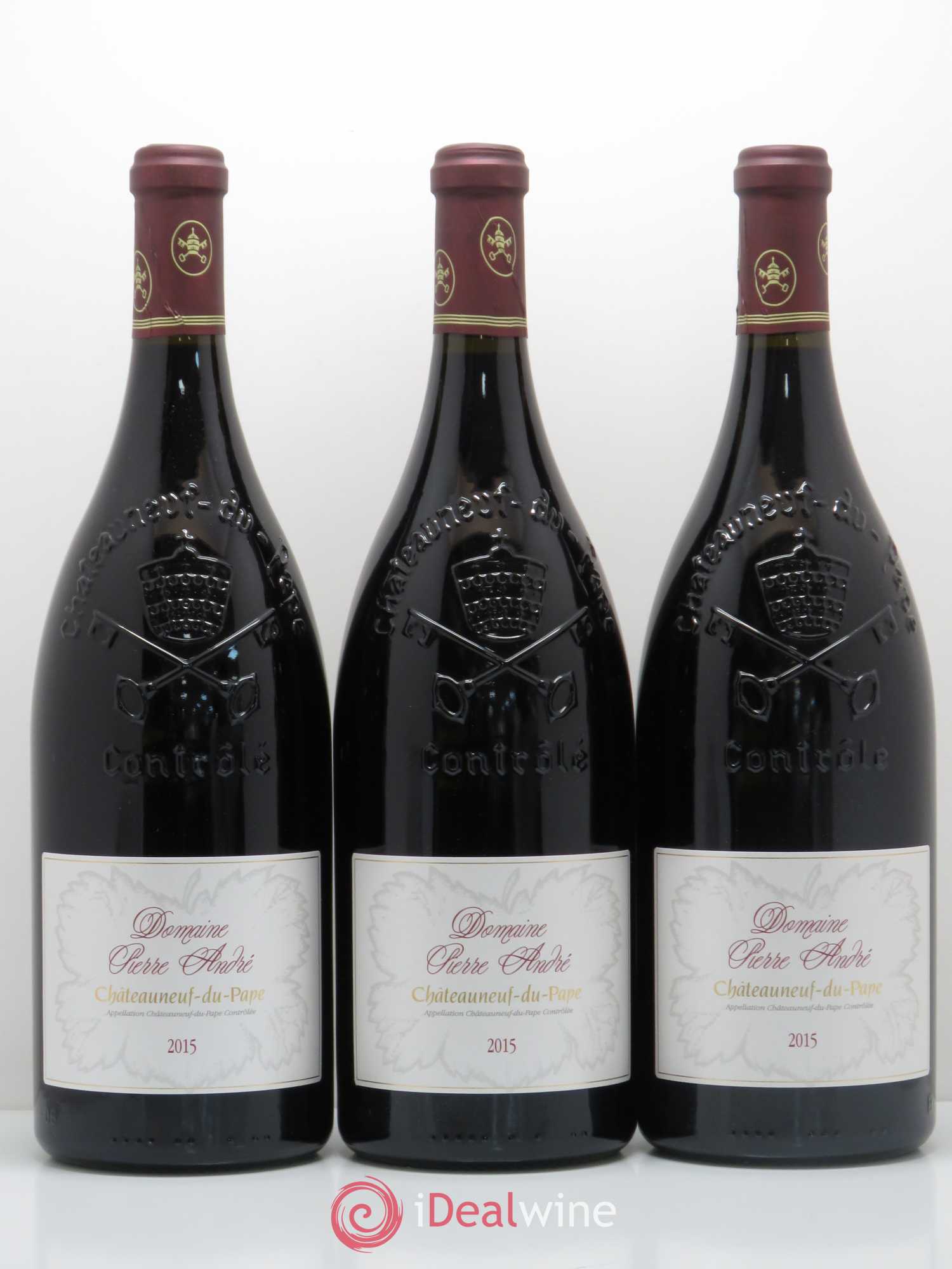 Châteauneuf-du-Pape Pierre Andre 2015 - Lot de 3 magnums - 0