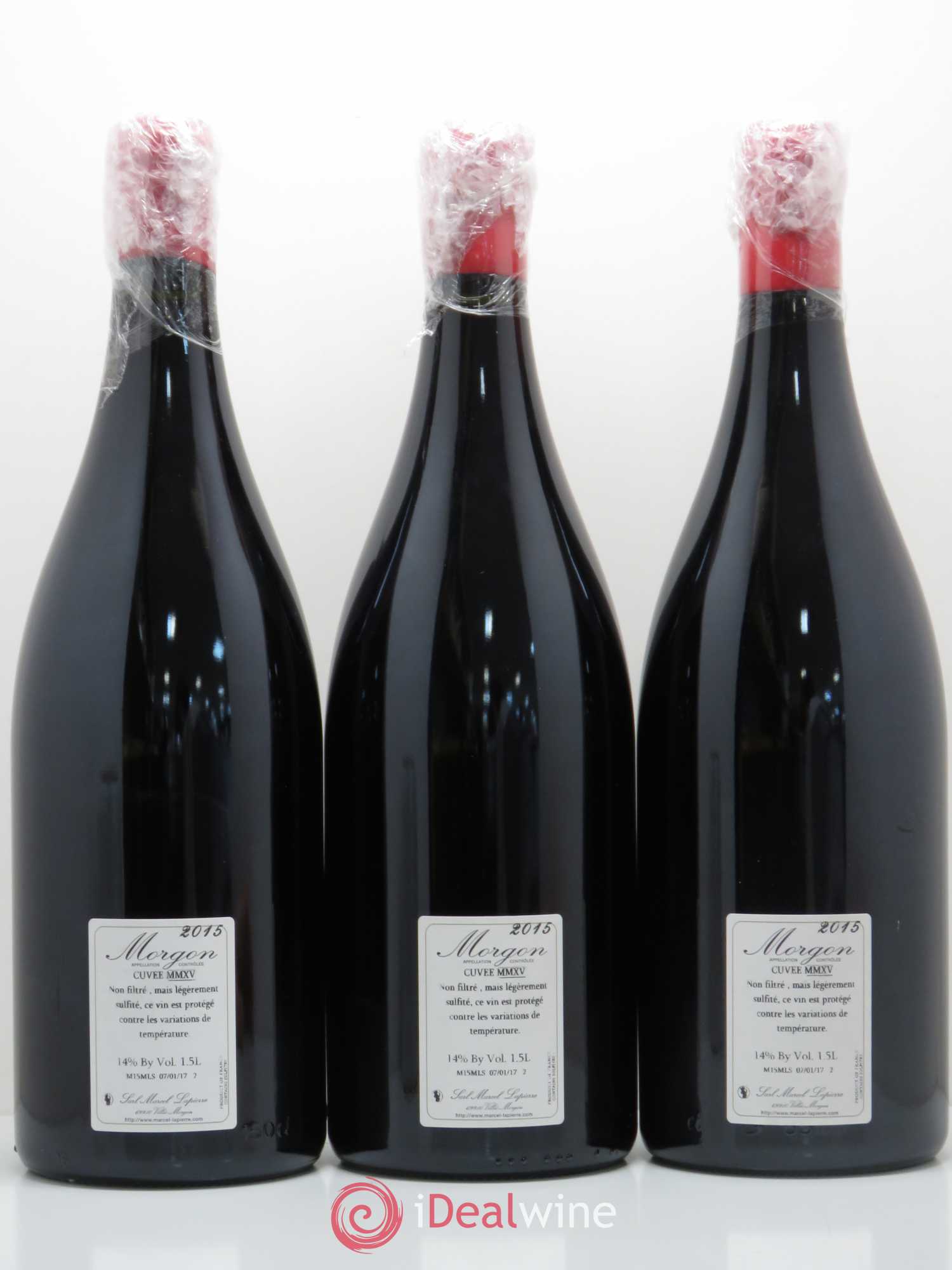 Morgon Marcel Lapierre (Domaine) Cuvée MMIX 2015 - Lot de 3 magnums - 1
