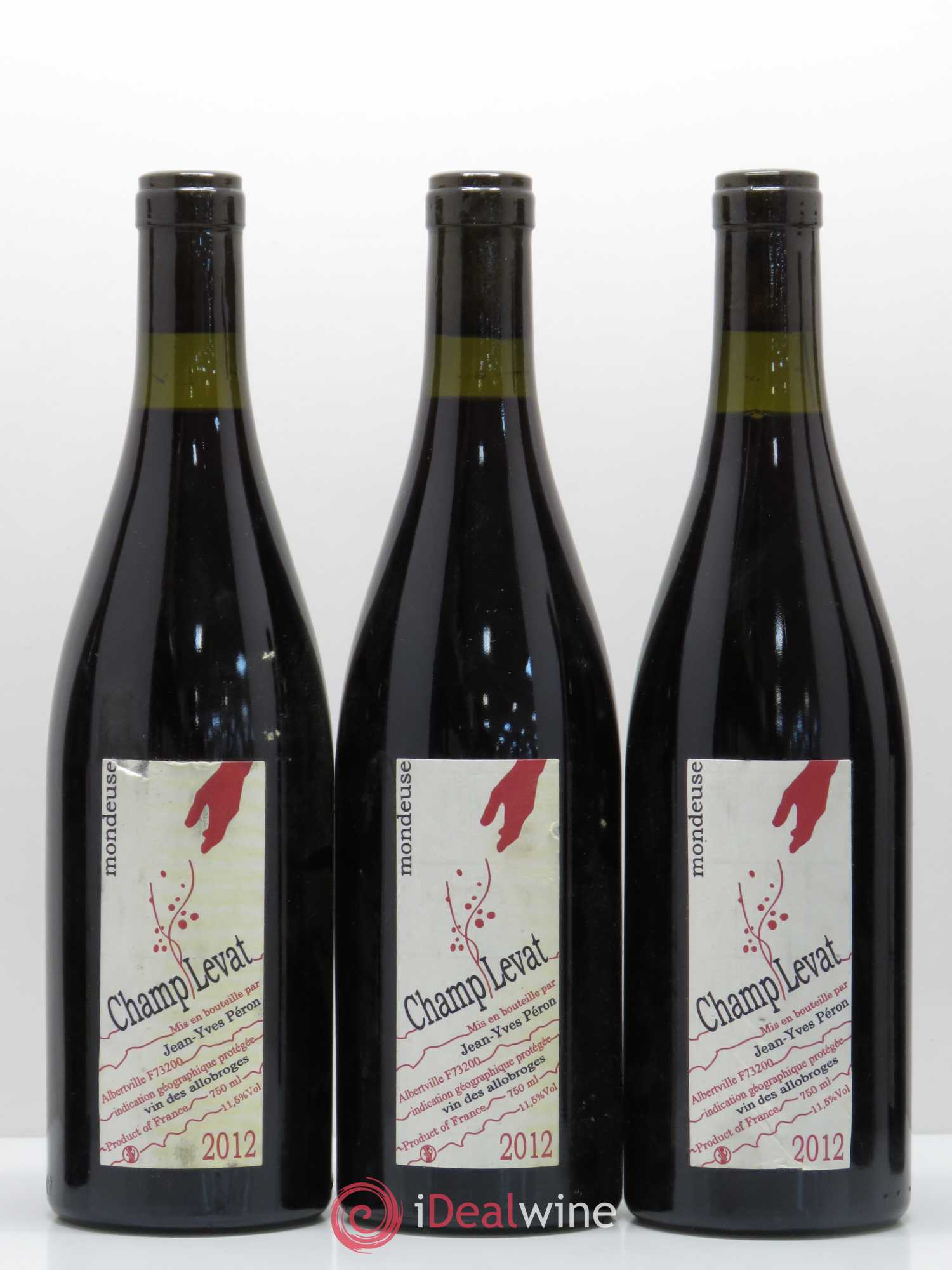 Vin de Savoie IGP Vin des Allobroges Mondeuse Champ Levat Jean-Yves Peron 2012 - Posten von 6 Flaschen - 1
