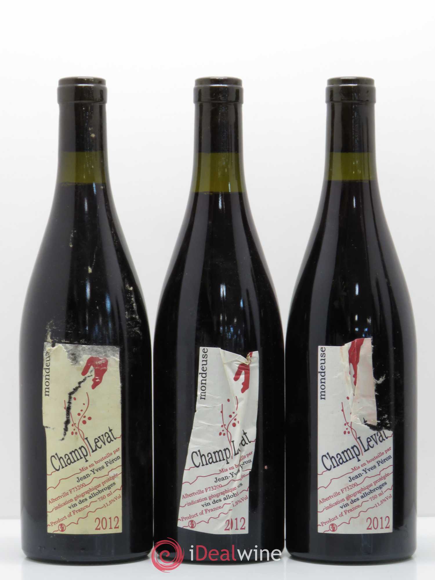 Vin de Savoie IGP Vin des Allobroges Mondeuse Champ Levat Jean-Yves Peron 2012 - Posten von 6 Flaschen - 2