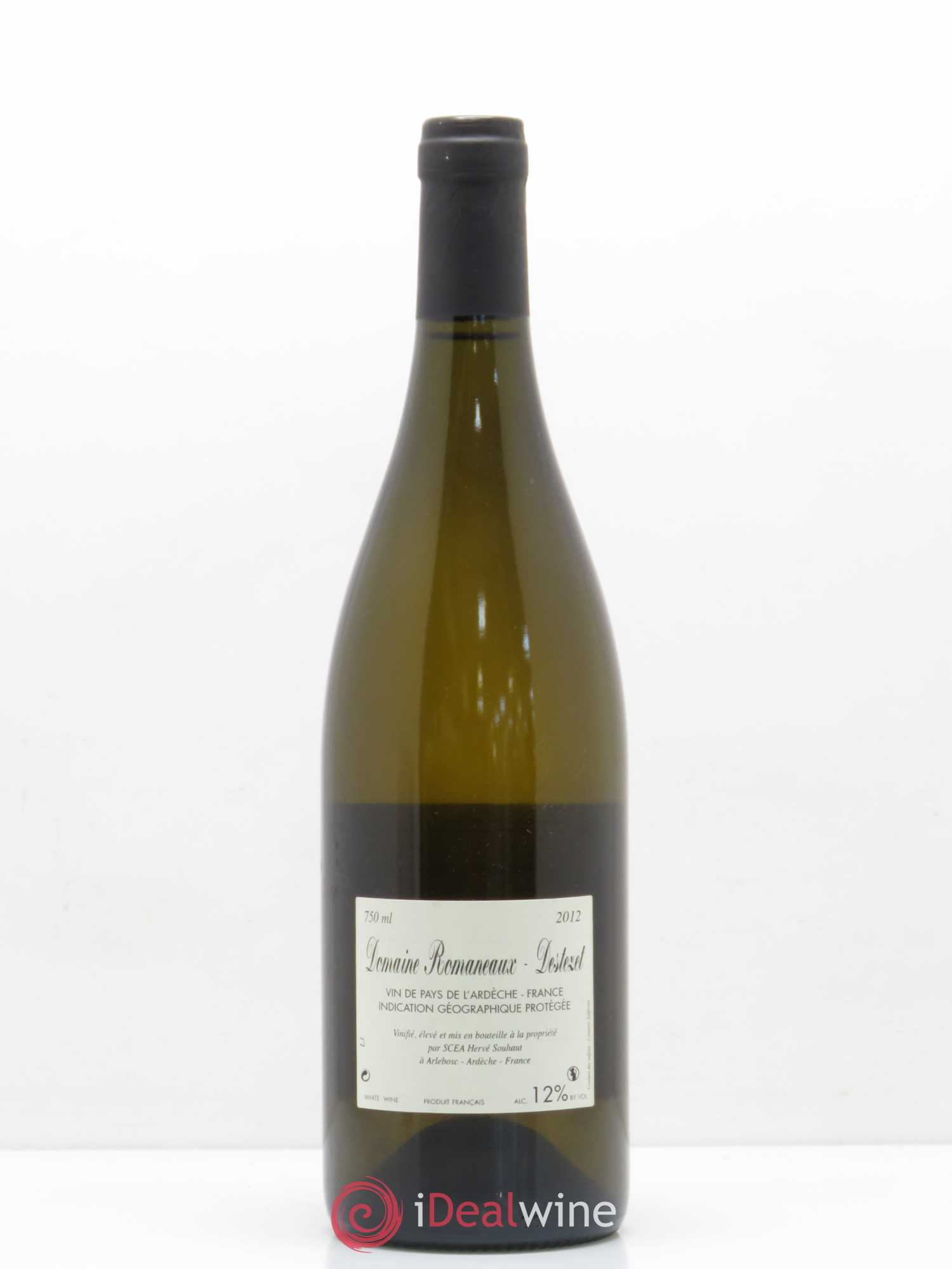 Divers Vin de pays de l'Ardeche Romaneaux Destezet Hervé Souhaut 2012 - Posten von 1 Flasche - 1
