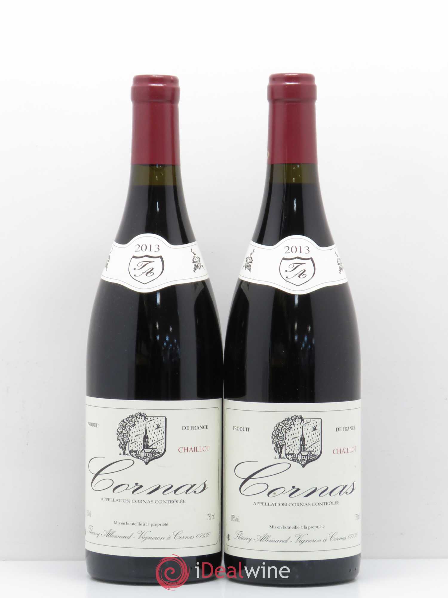 Cornas Chaillot Thierry Allemand 2013 - Lot de 2 bouteilles - 0