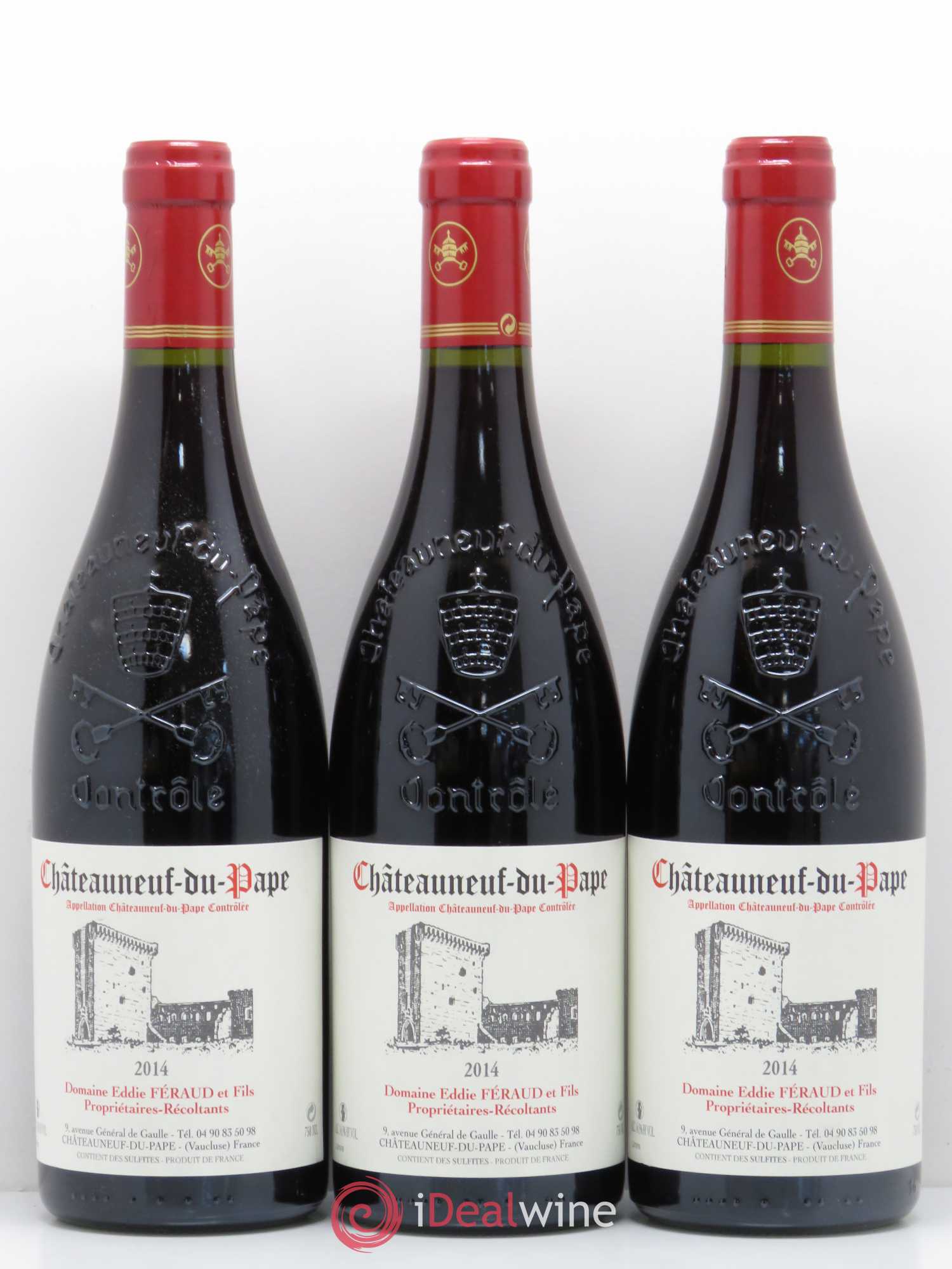 Châteauneuf-du-Pape Feraud 2014 - Lot de 3 bouteilles - 0