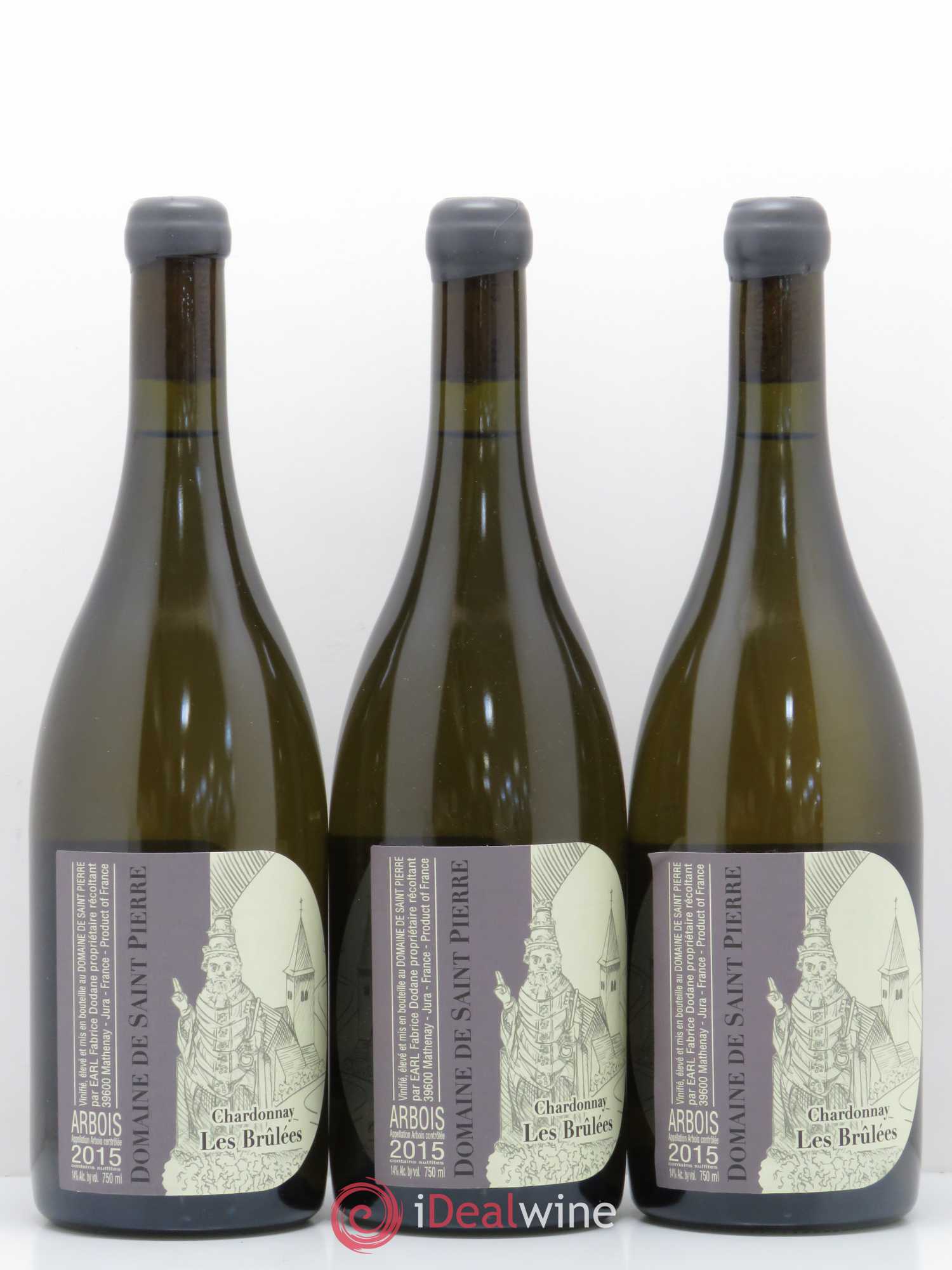Arbois Chardonnay Les Brulees Saint Pierre 2015 - Posten von 3 Flaschen - 0