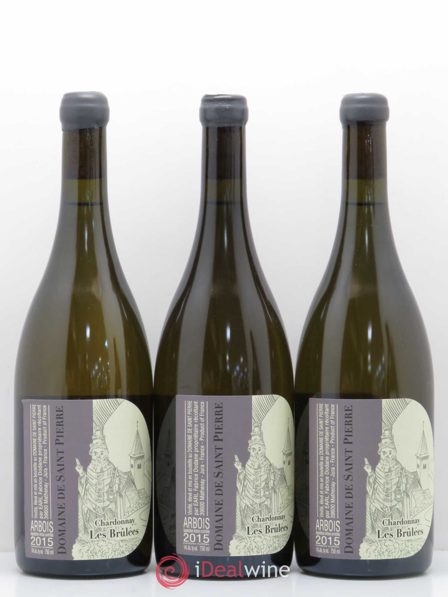 Arbois Chardonnay Les Brulees Saint Pierre 2015 - Posten von 3 Flaschen - 0