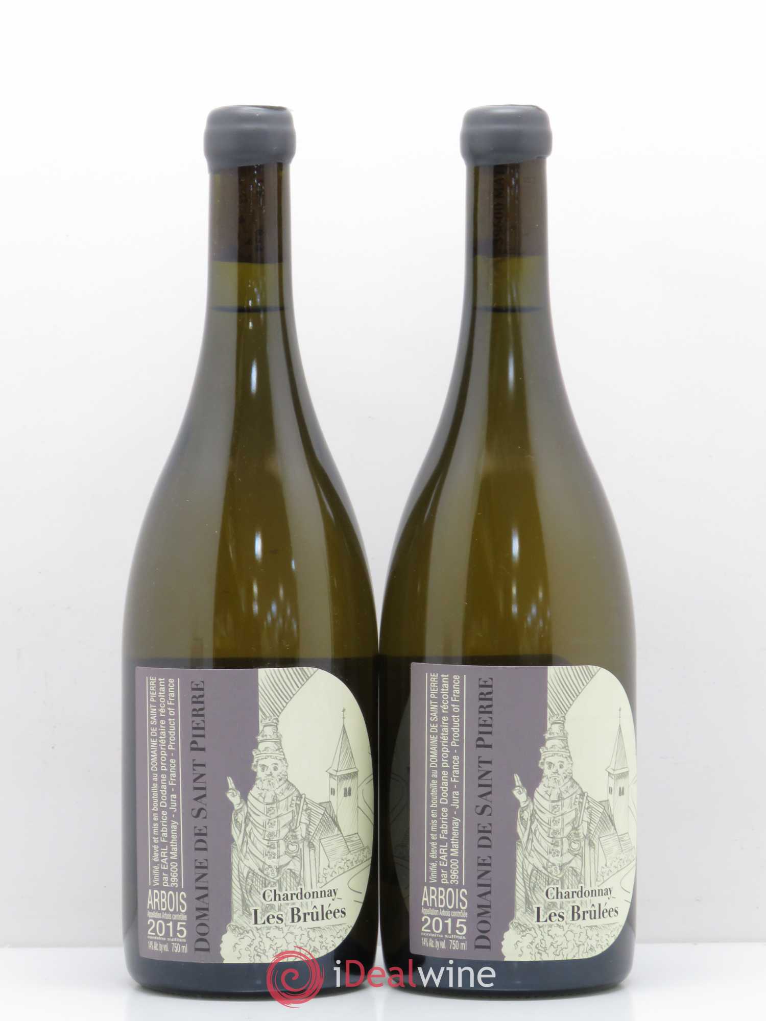 Arbois Chardonnay Les Brulees Saint Pierre 2015 - Posten von 2 Flaschen - 0