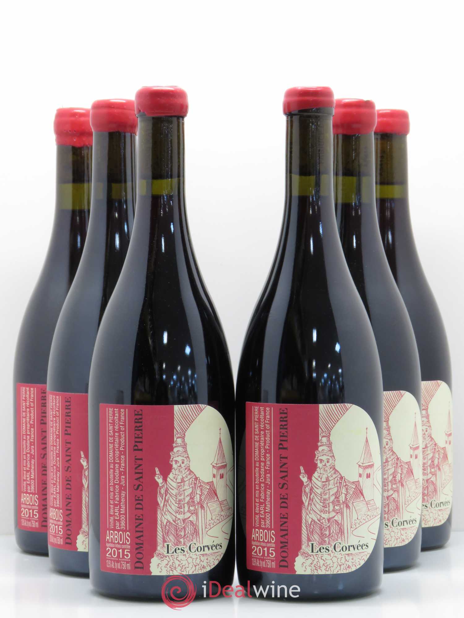 Arbois Pinot noir Corvées Saint Pierre 2015 - Posten von 6 Flaschen - 0