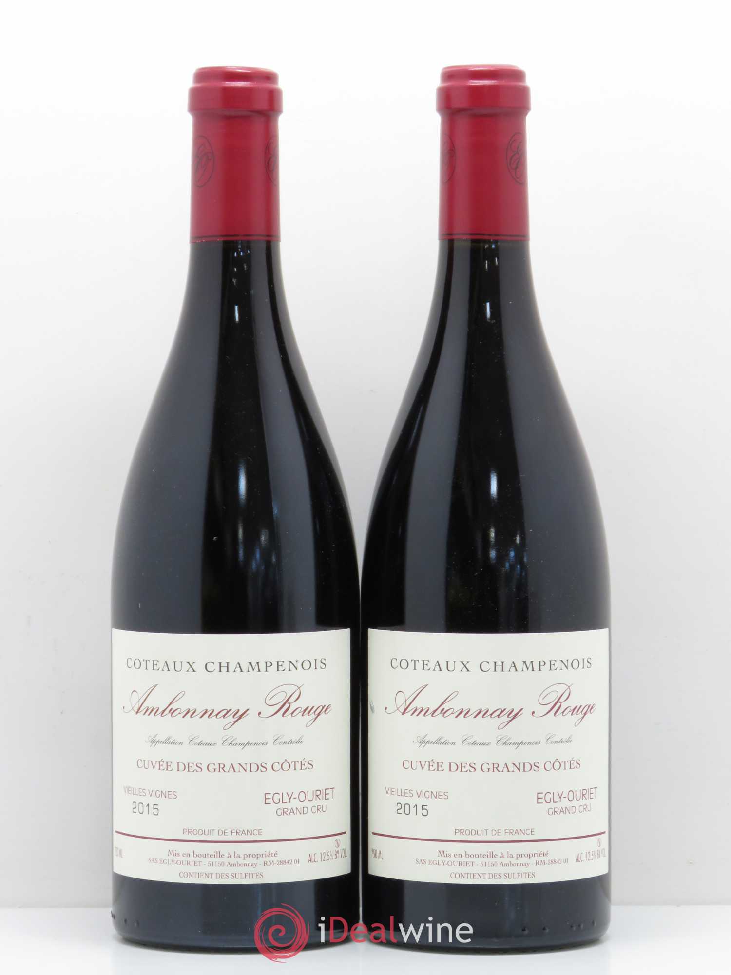 Ambonnay Cuvée des Grands Côtés VV Grand Cru Egly-Ouriet 2015 - Lot de 2 bouteilles - 0