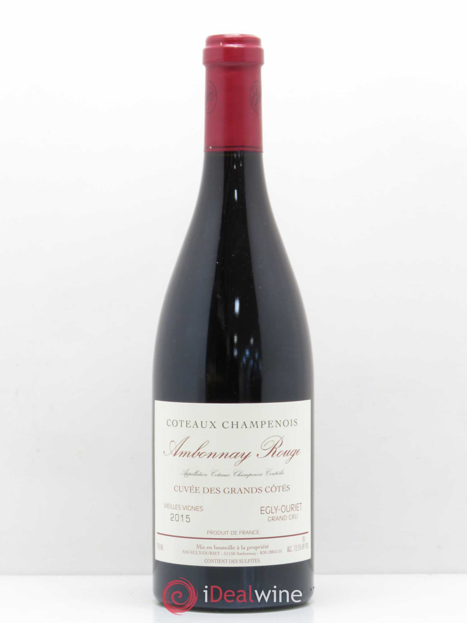 Ambonnay Cuvée des Grands Côtés VV Grand Cru Egly-Ouriet 2015 - Lot de 1 bouteille - 0
