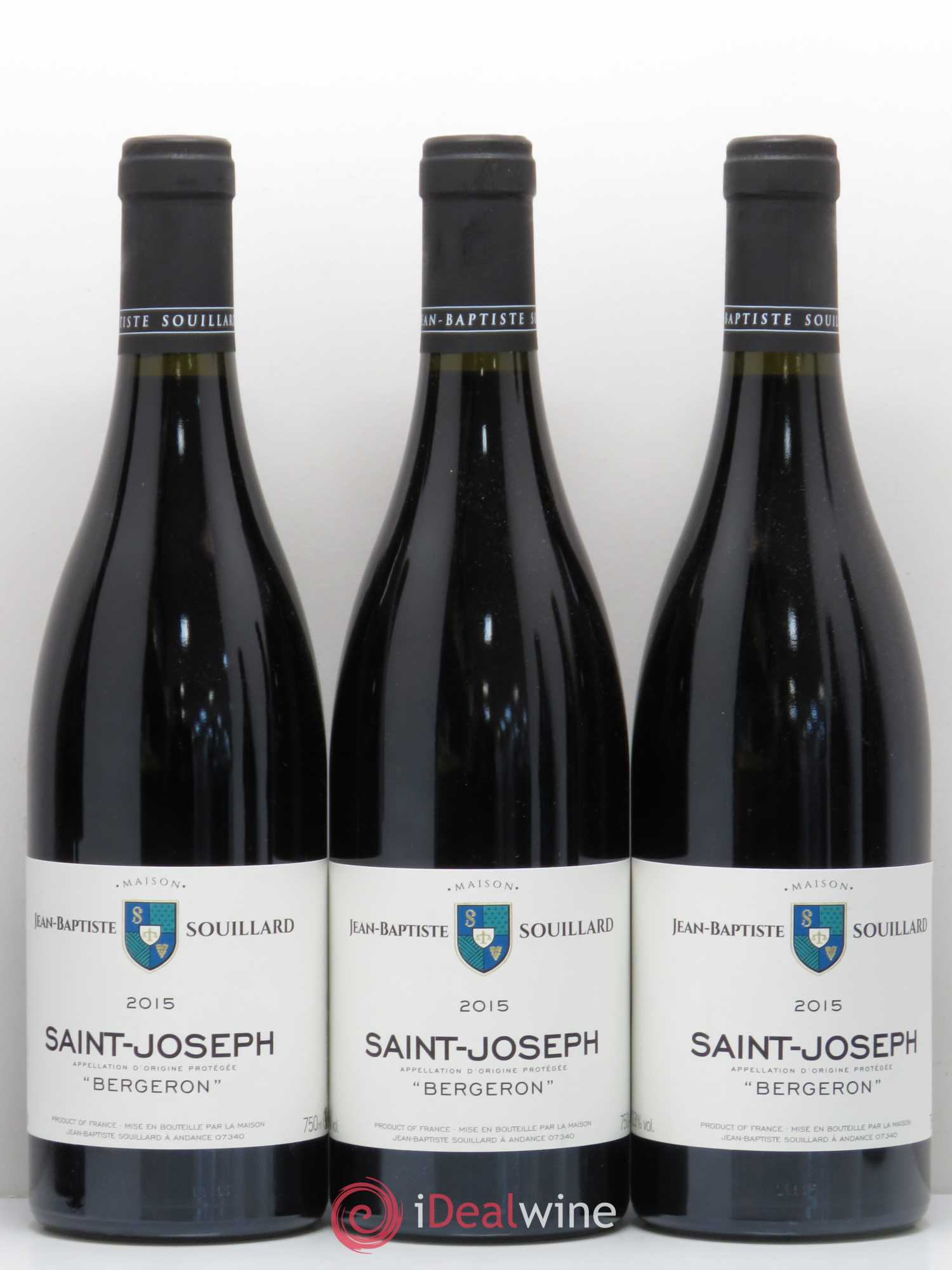 Saint-Joseph Bergeron Souillard 2015 - Lot de 3 bouteilles - 0