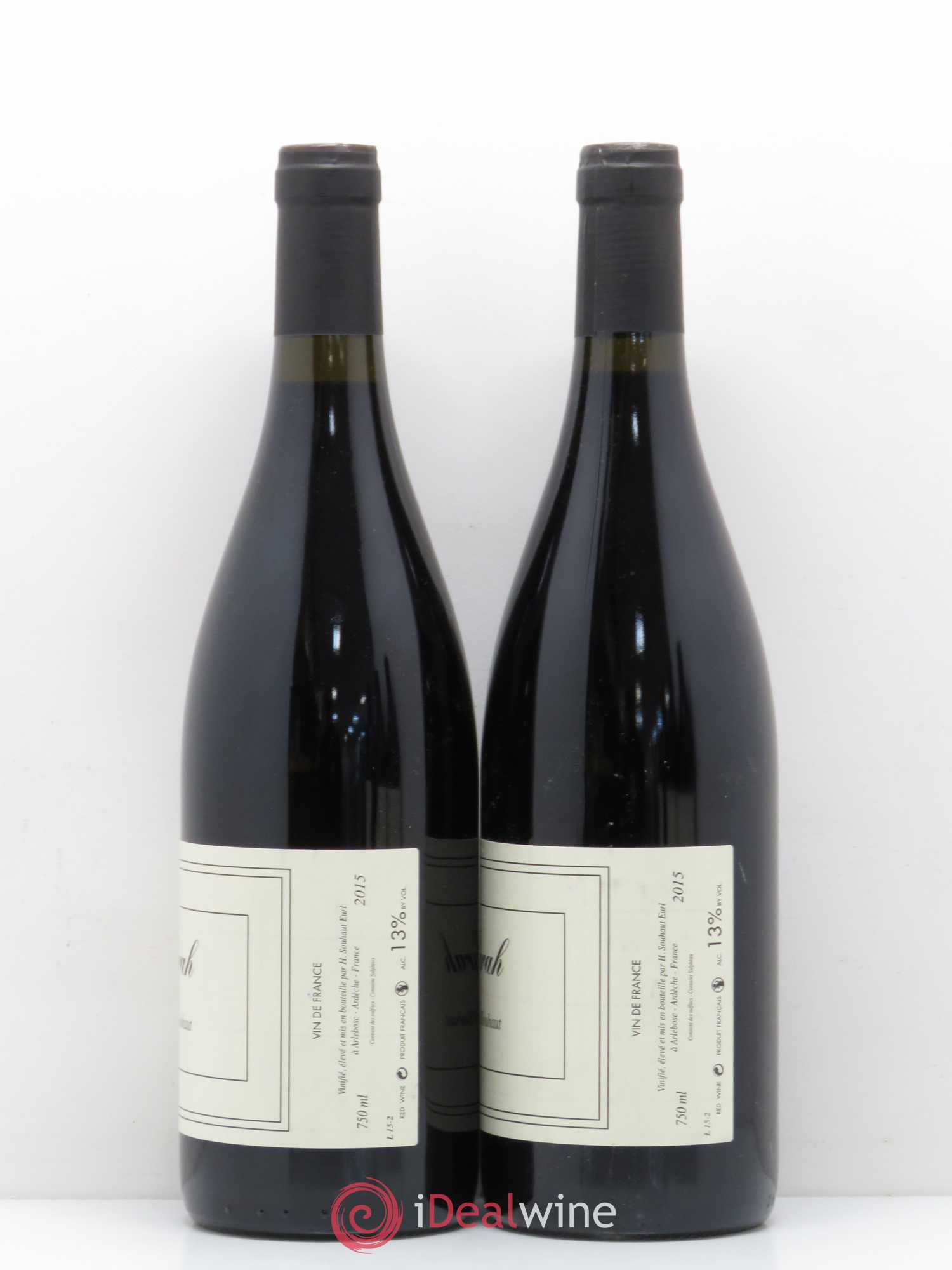 Rhône Vin de pays de l'Ardeche Syrah Hervé Souhaut 2015 - Posten von 5 Flaschen - 4