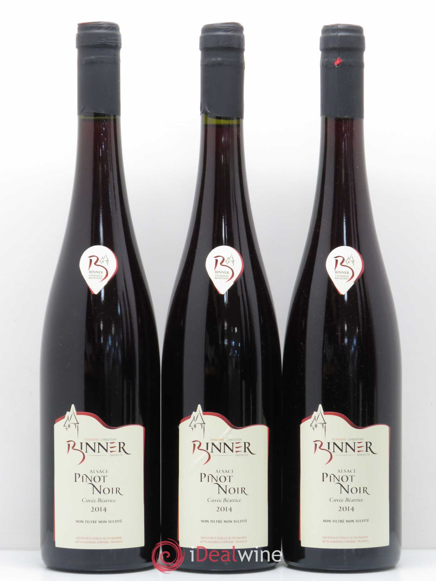 Pinot Noir Cuvée Beatrice Domaine Binner 2014 - Posten von 6 Flaschen - 1