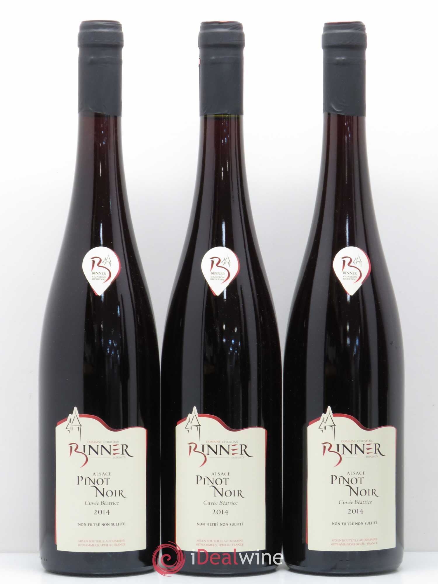 Pinot Noir Cuvée Beatrice Domaine Binner 2014 - Posten von 6 Flaschen - 2