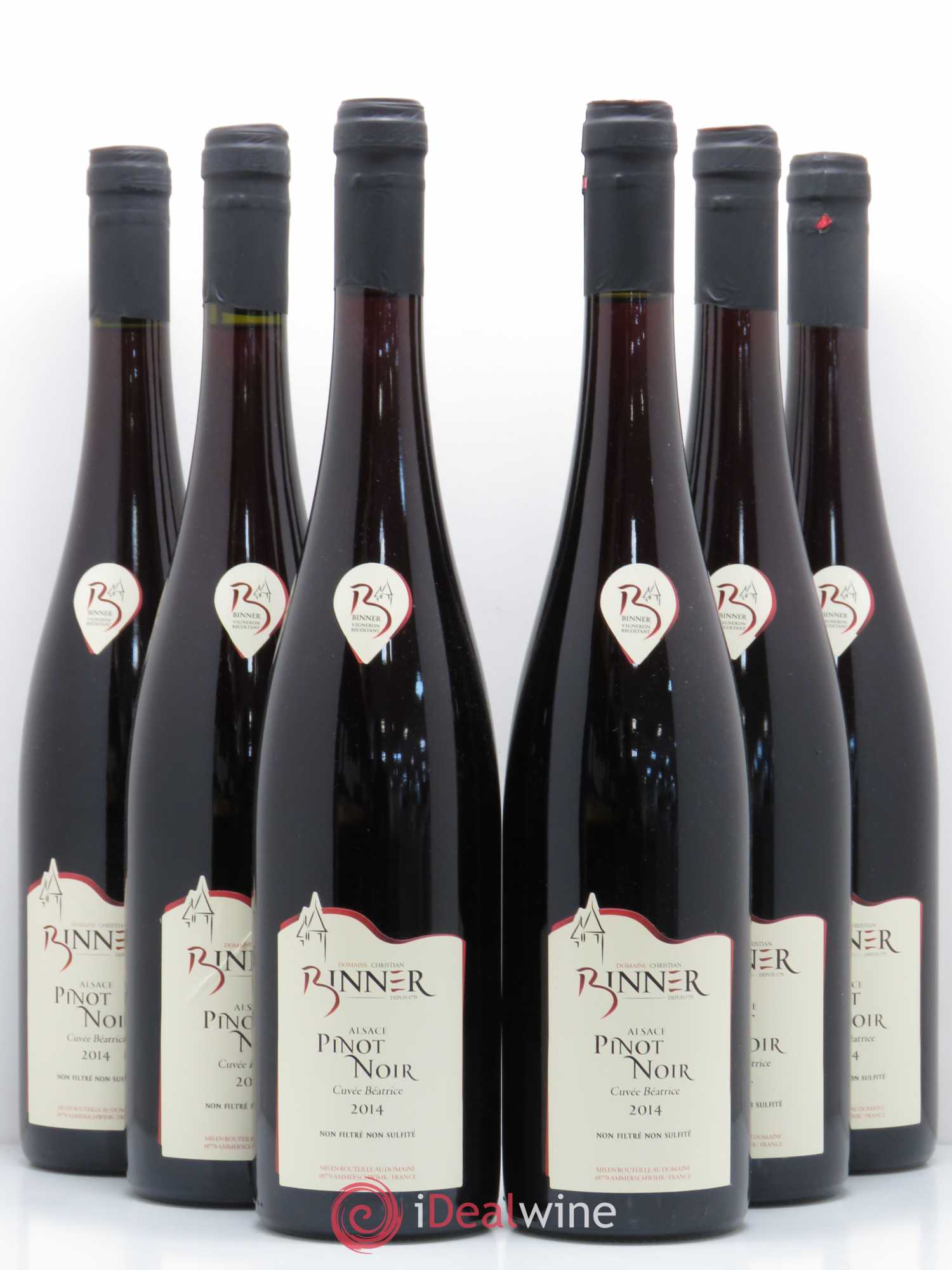 Pinot Noir Cuvée Beatrice Domaine Binner 2014 - Posten von 6 Flaschen - 0