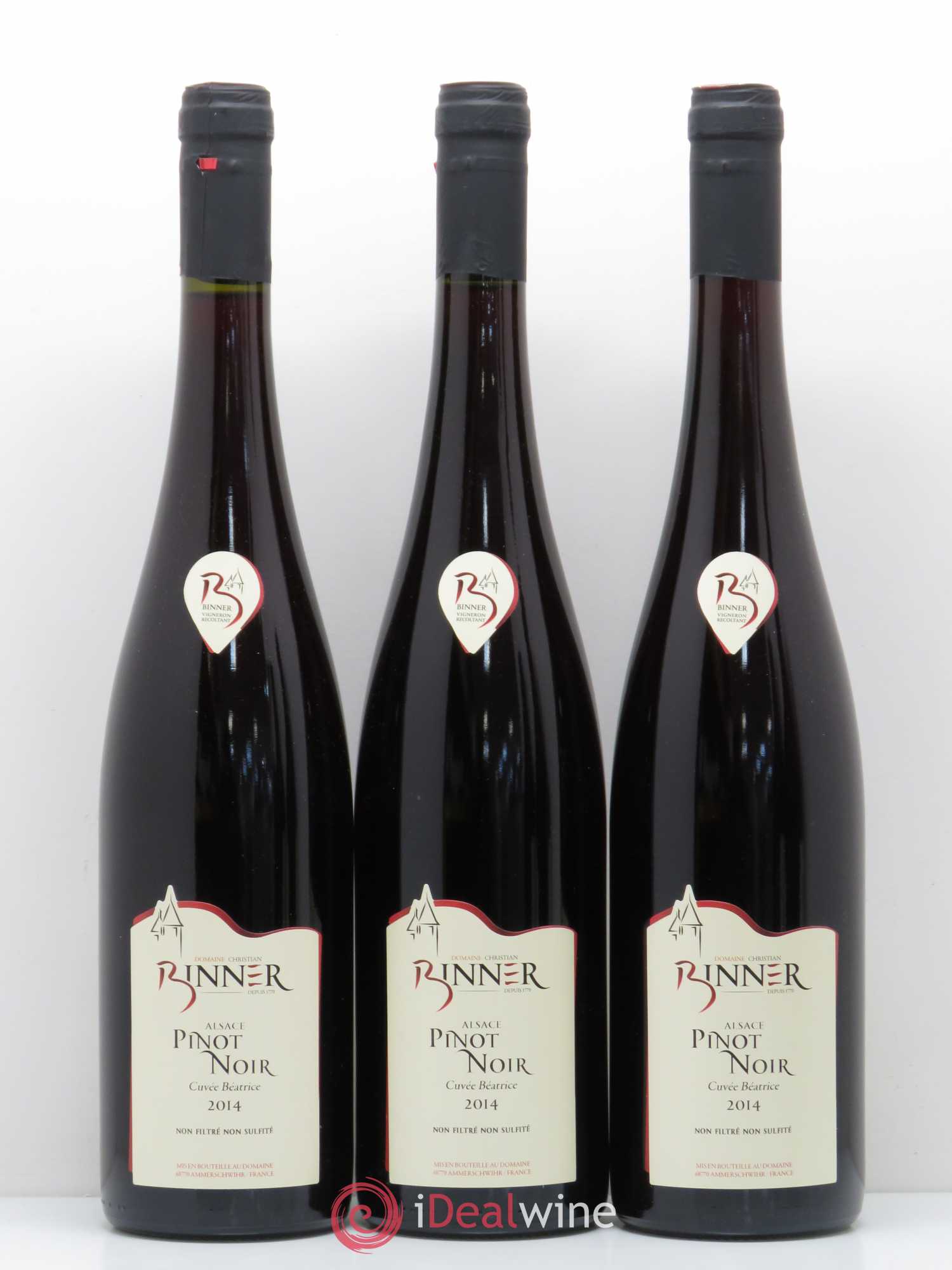 Pinot Noir Cuvée Beatrice Domaine Binner 2014 - Posten von 5 Flaschen - 1