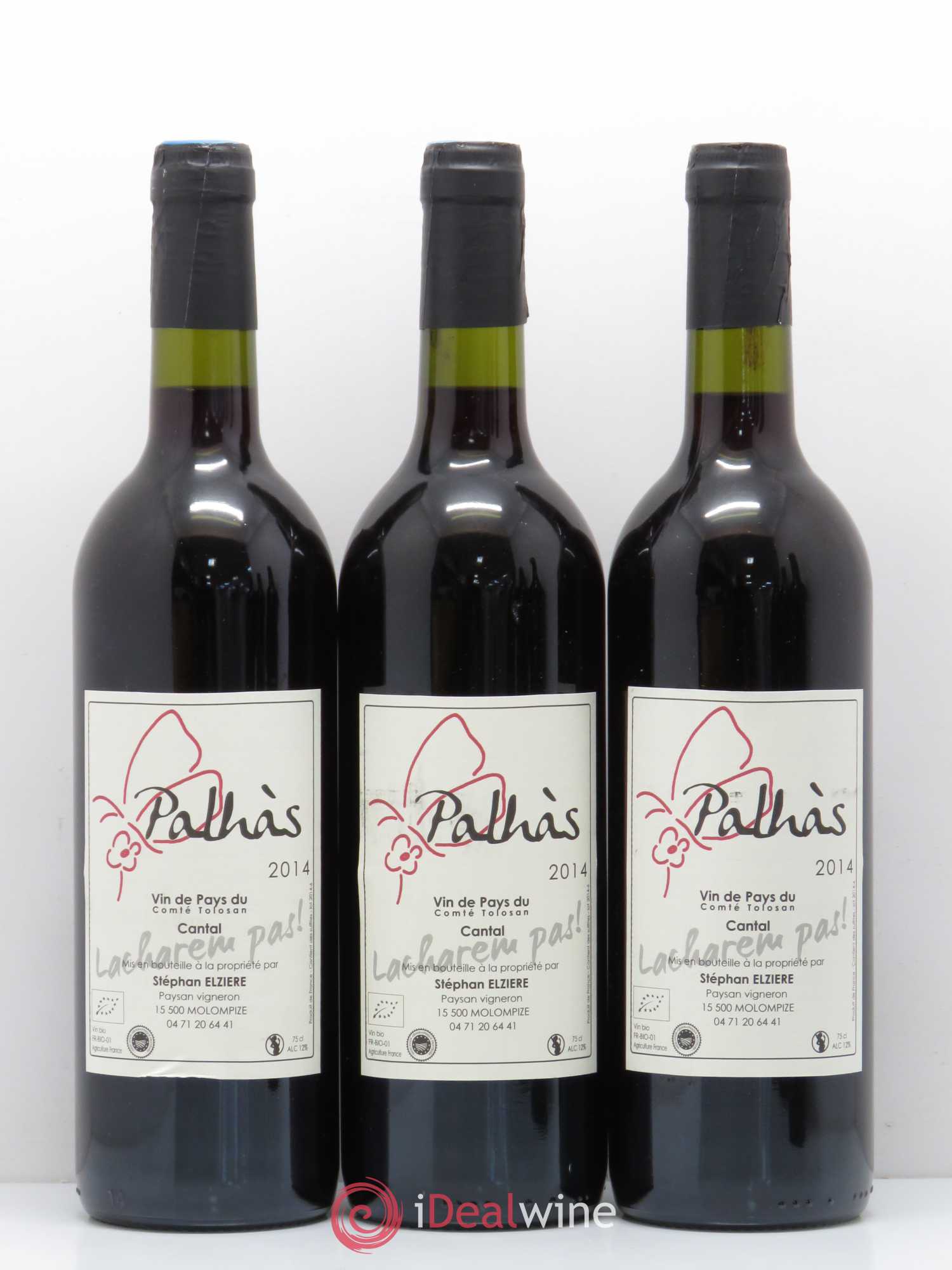 Divers Vin de pays du Comté Tolosan Palhas Stephan Elziere 2014 - Posten von 6 Flaschen - 2