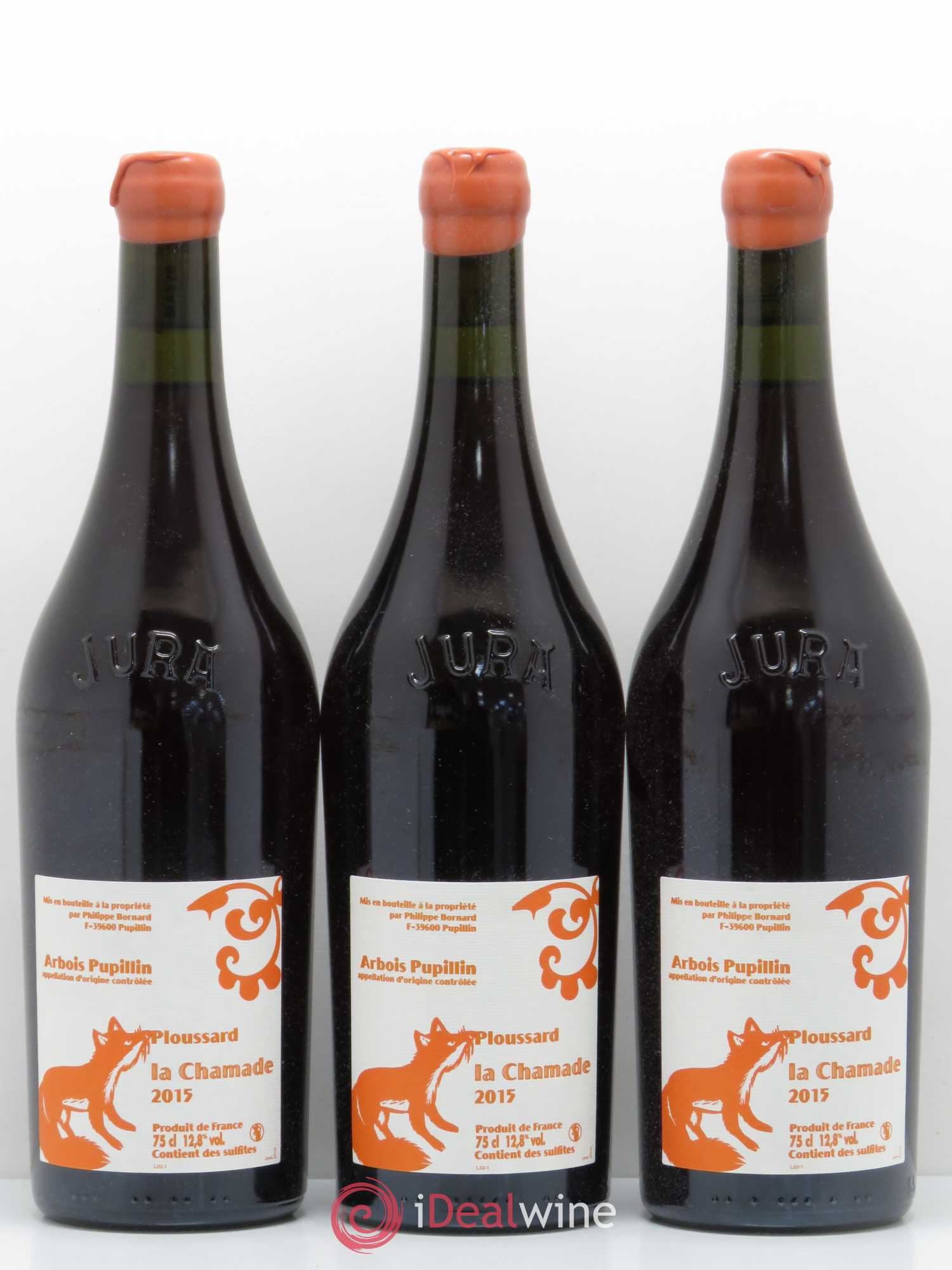 Arbois Pupillin Ploussard La Chamade Bornard 2015 - Posten von 6 Flaschen - 1