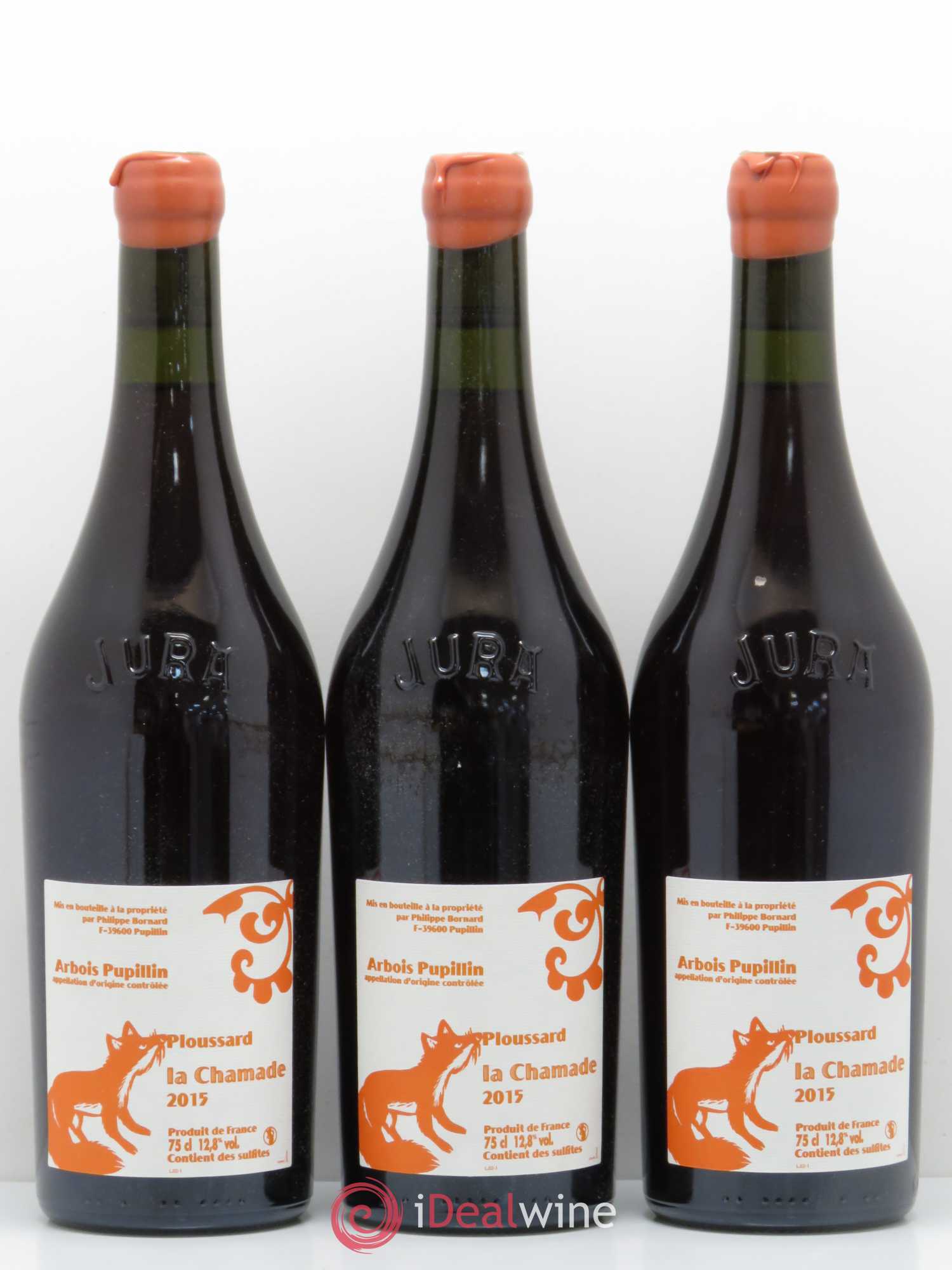 Arbois Pupillin Ploussard La Chamade Bornard 2015 - Posten von 6 Flaschen - 2