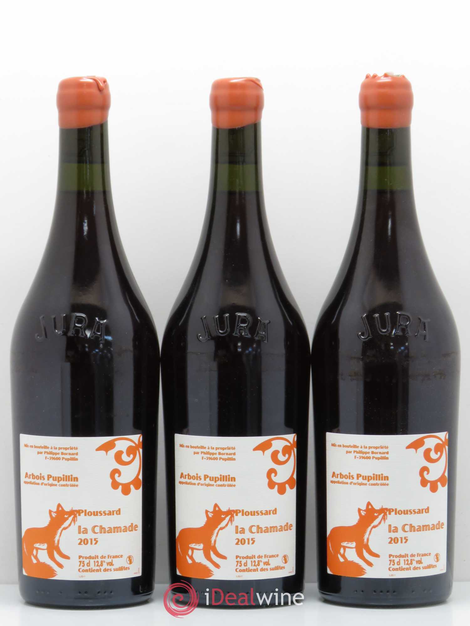 Arbois Pupillin Ploussard La Chamade Bornard 2015 - Posten von 6 Flaschen - 1