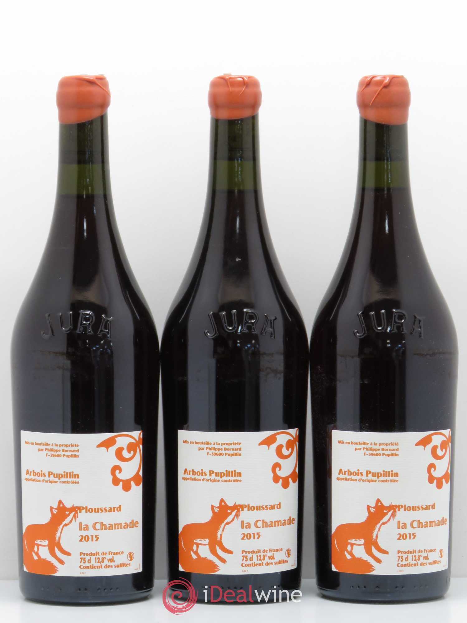 Arbois Pupillin Ploussard La Chamade Bornard 2015 - Posten von 6 Flaschen - 2