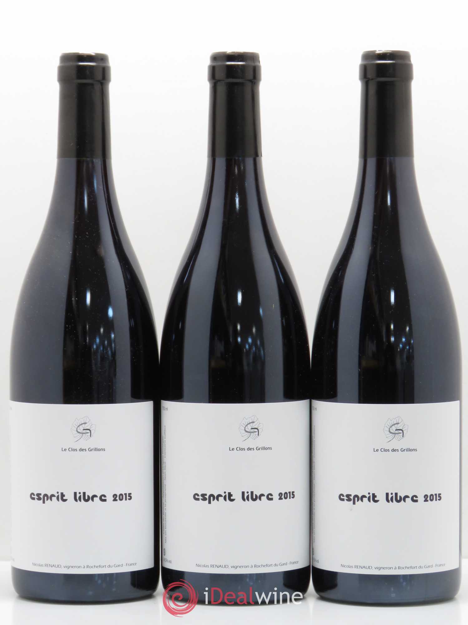Côtes-du-Rhône Esprit Libre Le Clos Des Grillons 2015 - Posten von 6 Flaschen - 1