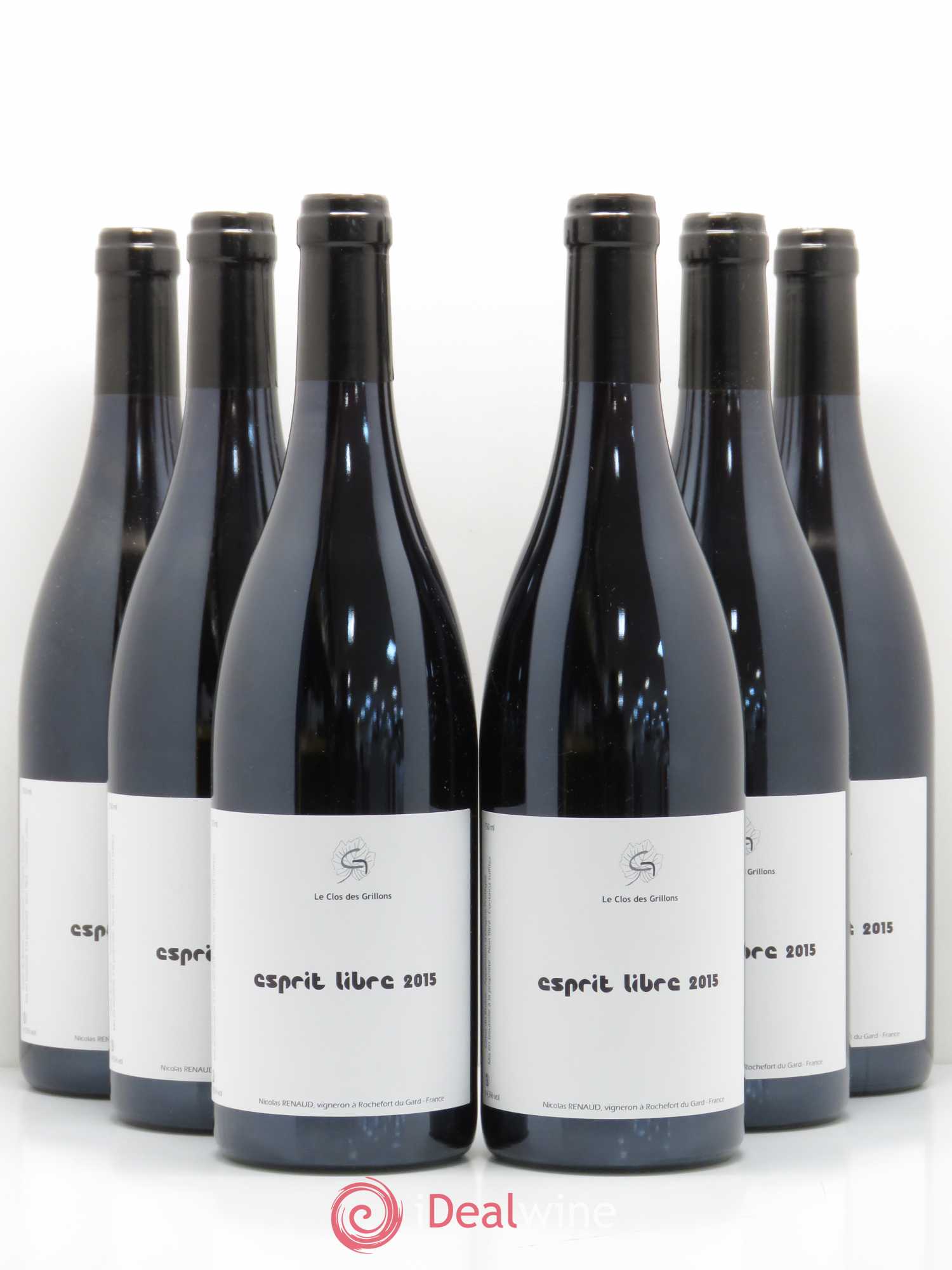 Côtes-du-Rhône Esprit Libre Le Clos Des Grillons 2015 - Posten von 6 Flaschen - 0