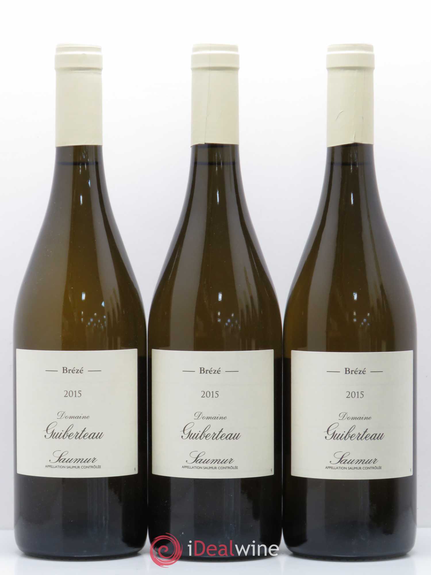 Saumur Brézé Domaine Guiberteau 2015 - Lot de 6 bouteilles - 1