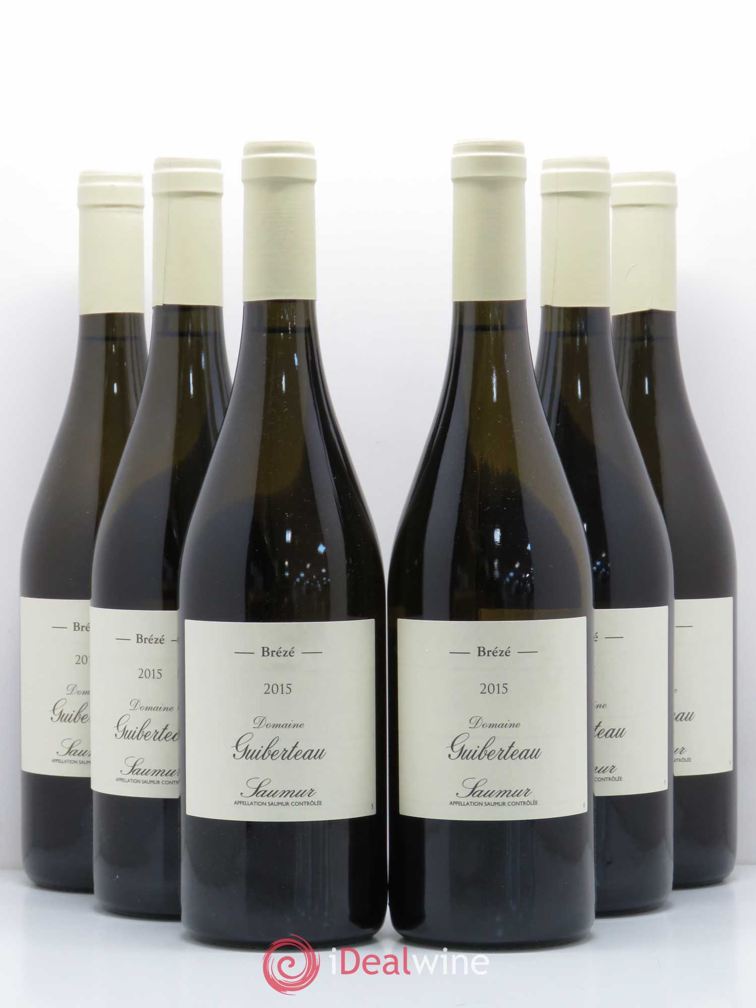 Saumur Brézé Domaine Guiberteau 2015 - Lot de 6 bouteilles - 0