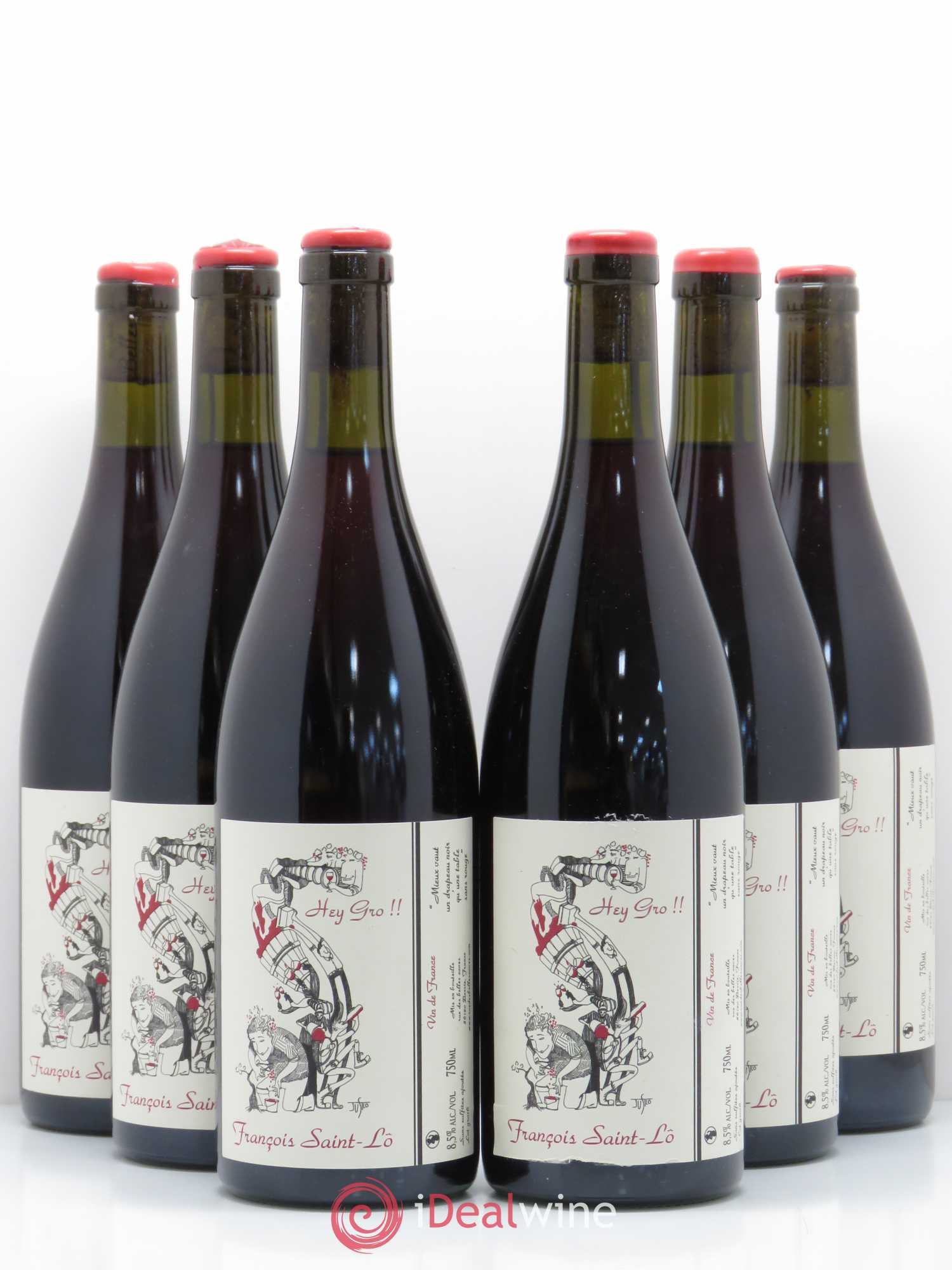 Vin de France Hey Gros Francois Saint Lo 2016 - Posten von 6 Flaschen - 0