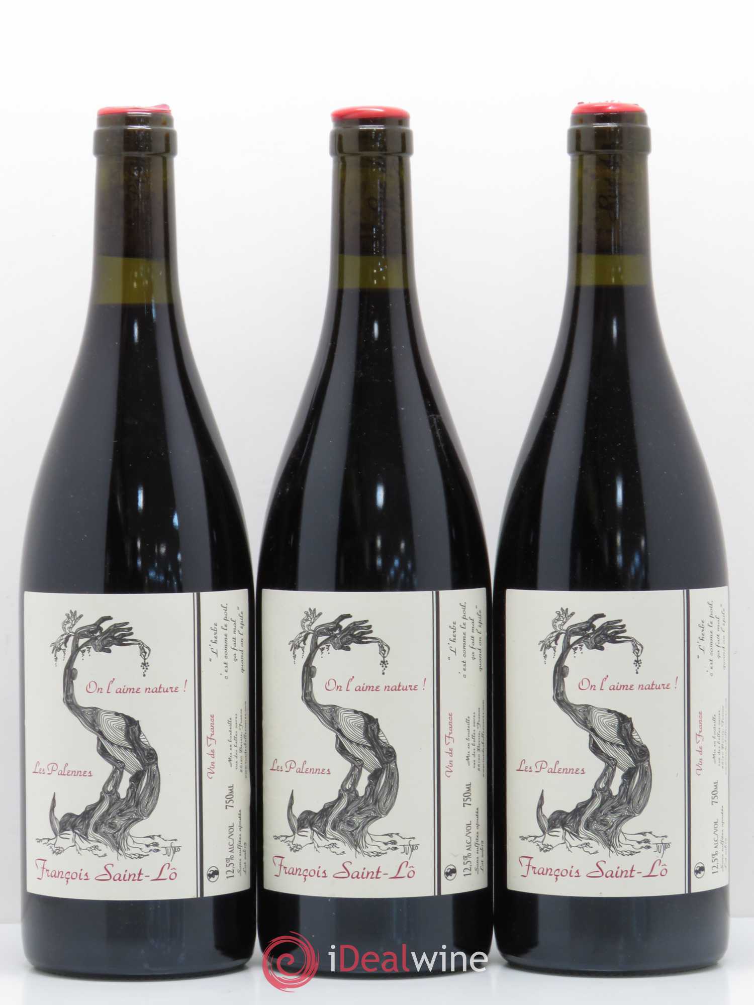 Vin de France On l'aime nature Palennes Francois Saint Lo 2015 - Posten von 6 Flaschen - 1
