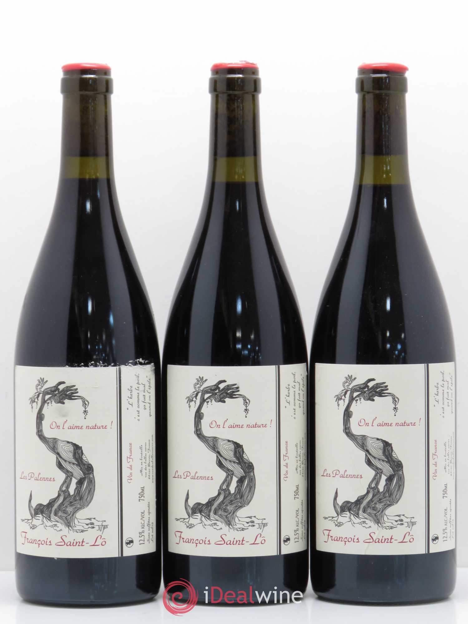 Vin de France On l'aime nature Palennes Francois Saint Lo 2015 - Posten von 6 Flaschen - 2