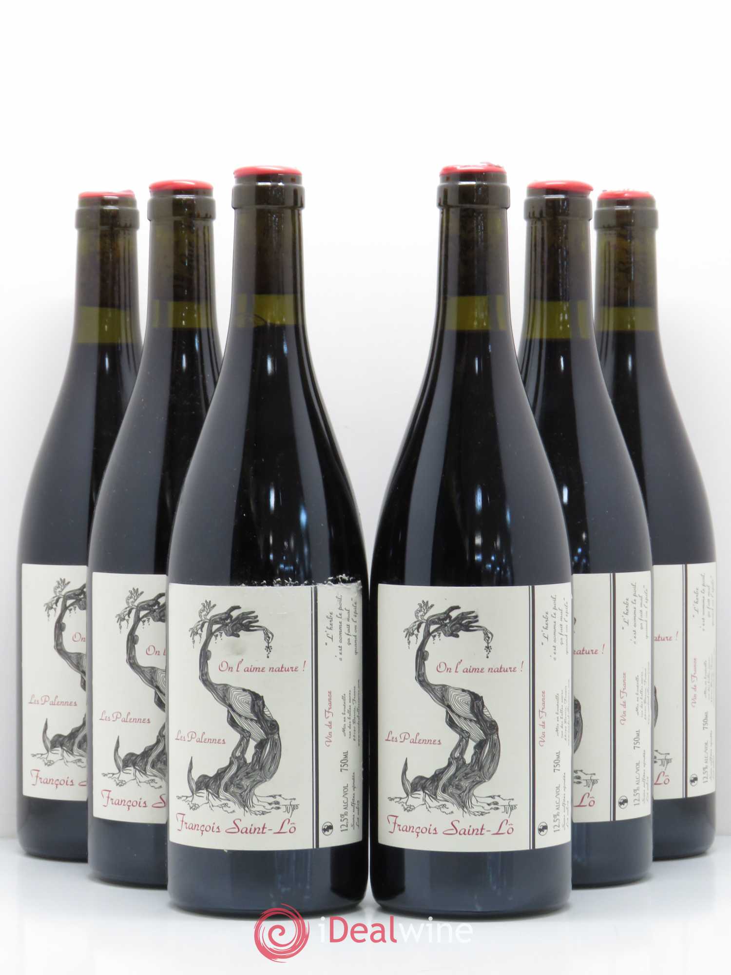 Vin de France On l'aime nature Palennes Francois Saint Lo 2015 - Posten von 6 Flaschen - 0
