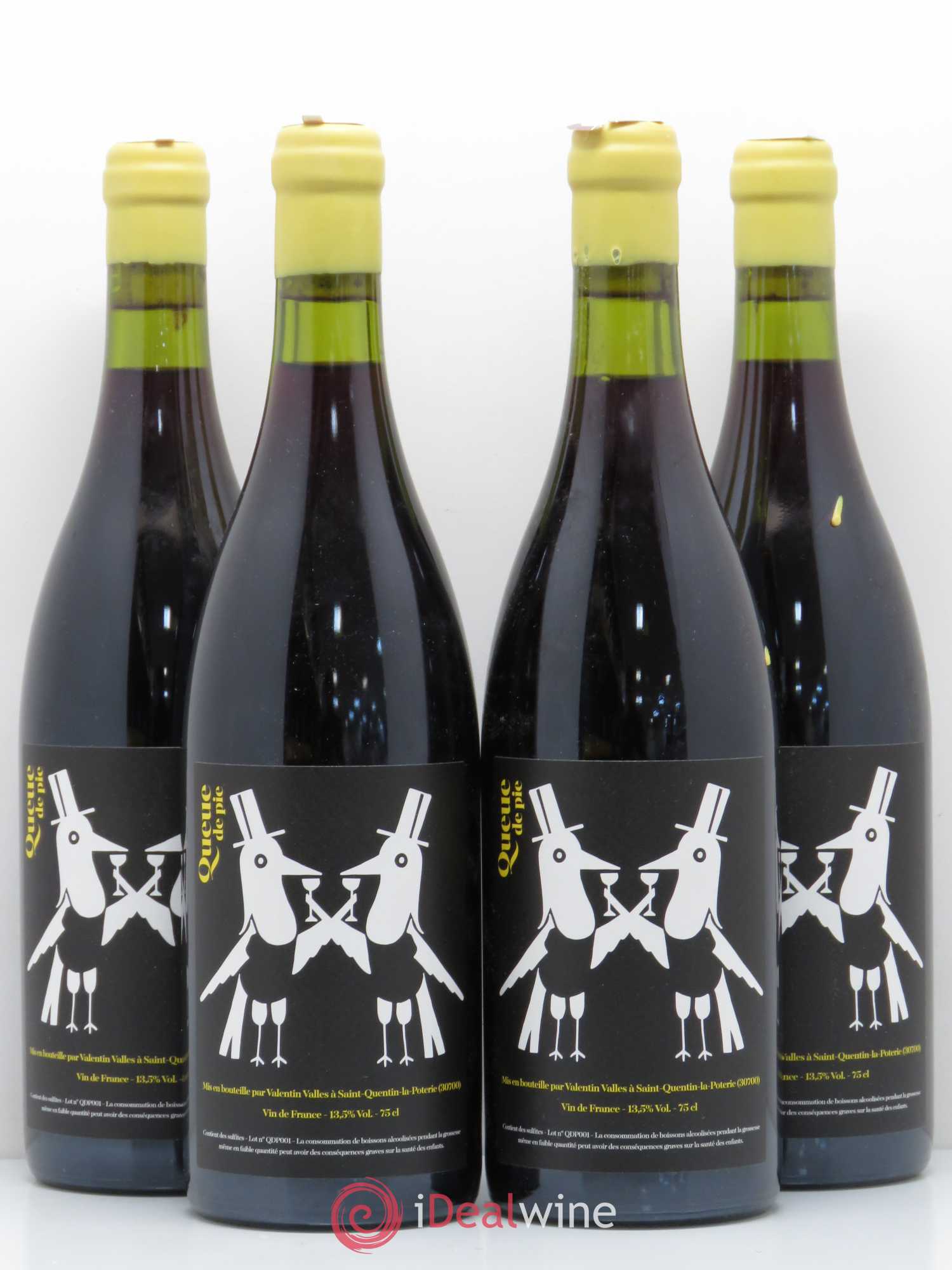 Vin de France Queue de pie Valetin Valles - Lot de 4 bouteilles - 0
