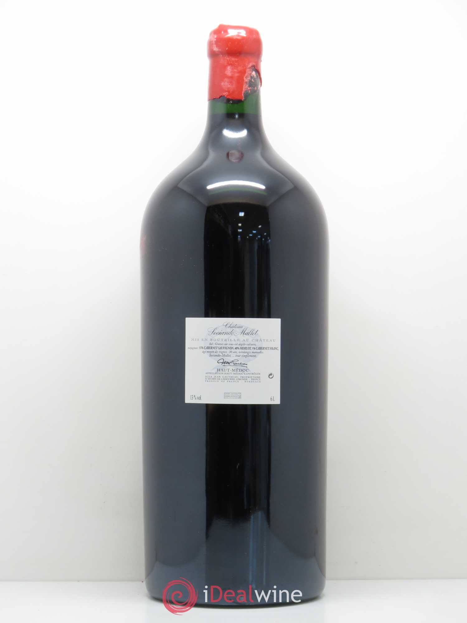 Château Sociando Mallet 2012 - Lot de 1 impériale - 1