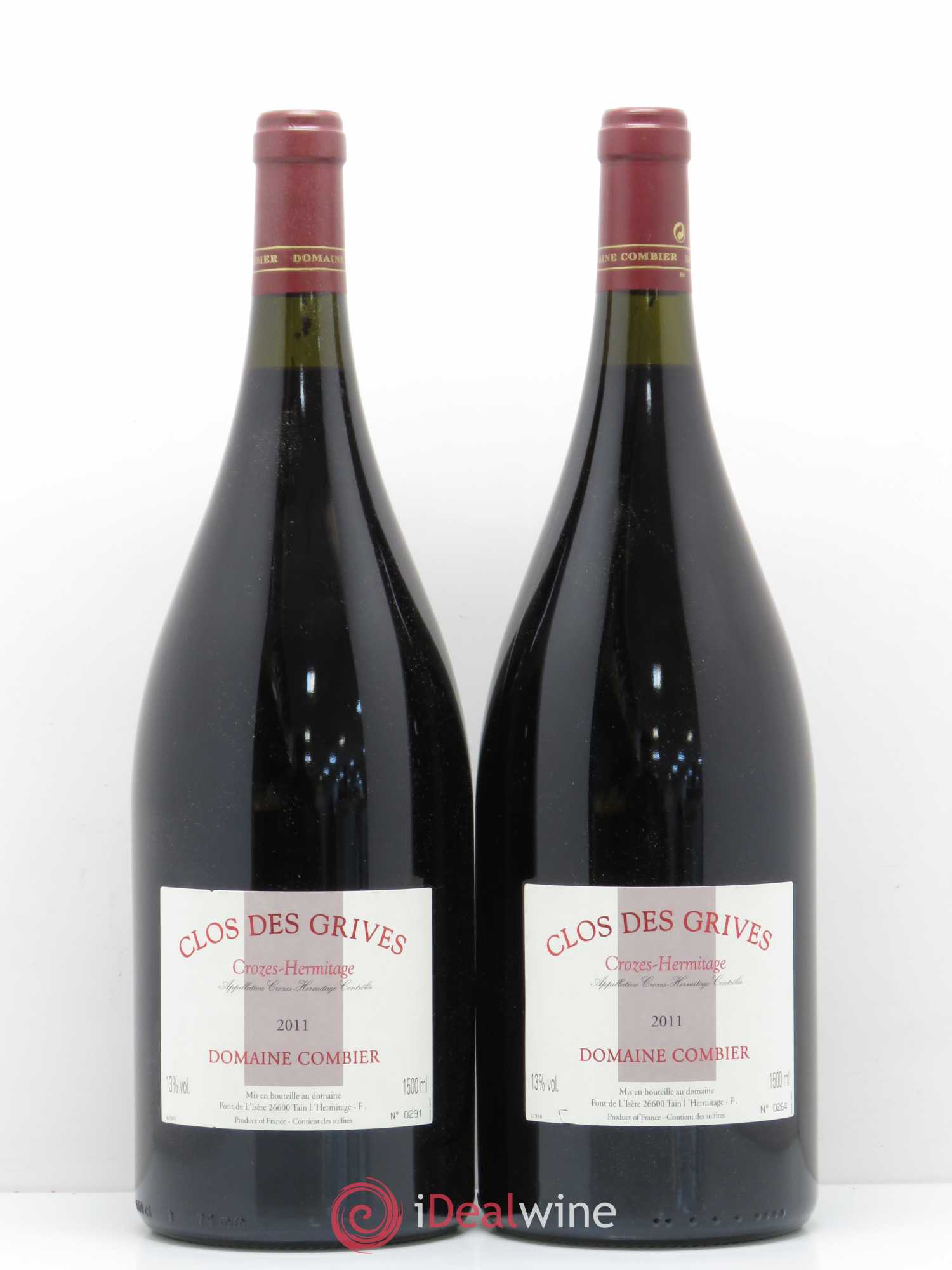 Crozes-Hermitage Clos des Grives Combier 2011 - Lot de 2 magnums - 0