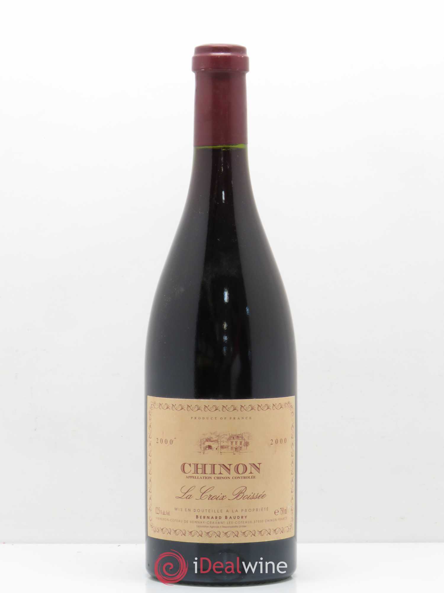 Chinon La Croix Boissée Bernard Baudry 2000 - Lot de 1 bouteille - 0