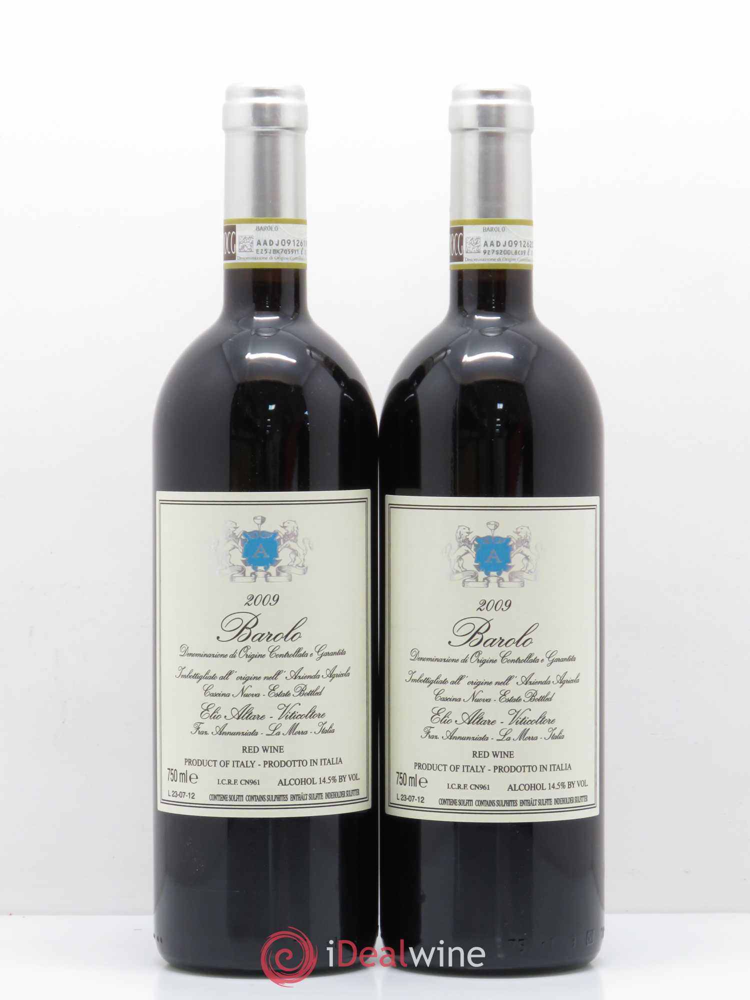 Barolo DOCG Elio Altare 2009 - Lot de 2 bouteilles - 0