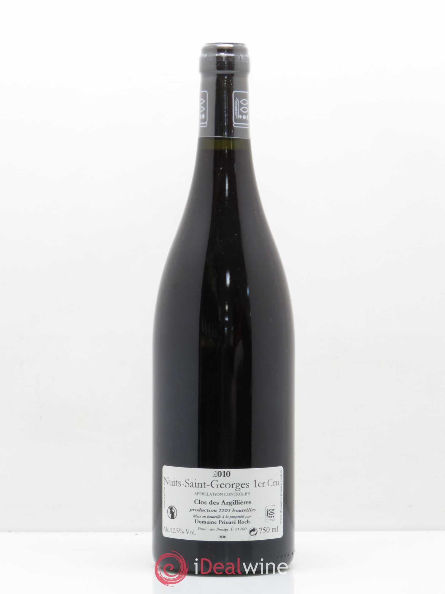 Nuits-Saint-Georges 1er Cru Clos des Argillières Prieuré Roch 2010 - Lot de 1 bouteille - 1