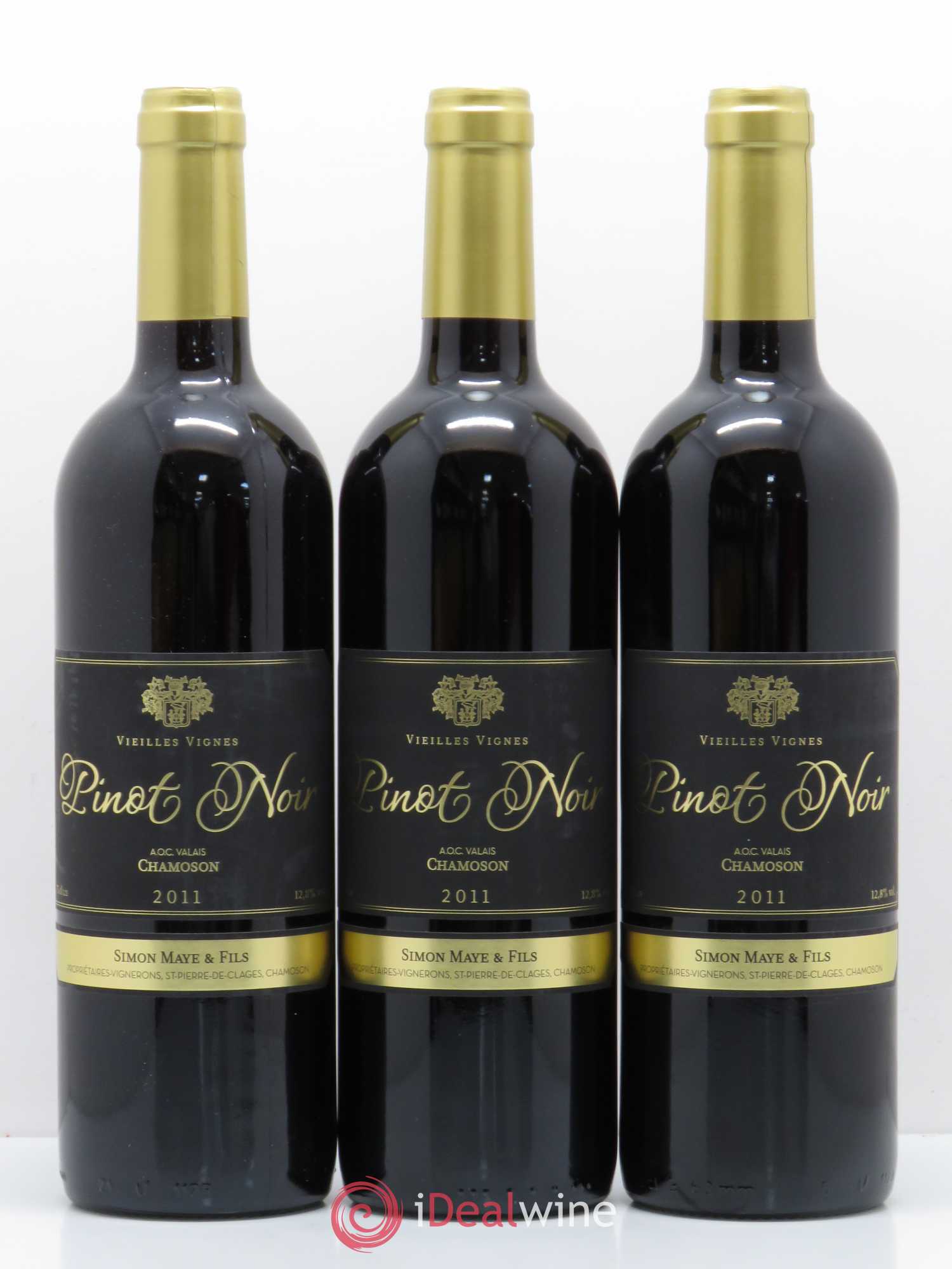 Vins Etrangers AOC Valais Vieilles vignes Chamoson Maye 2011 - Lotto di 3 bottiglie - 0