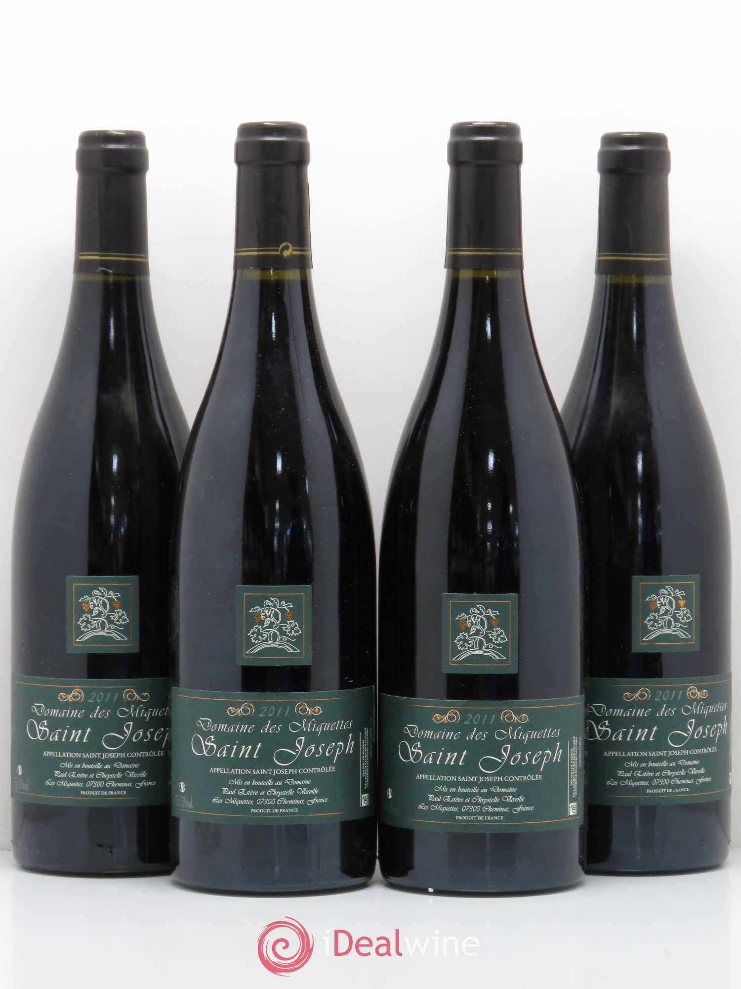 Saint-Joseph Domaine des Miquettes 2011 - Posten von 4 Flaschen - 0