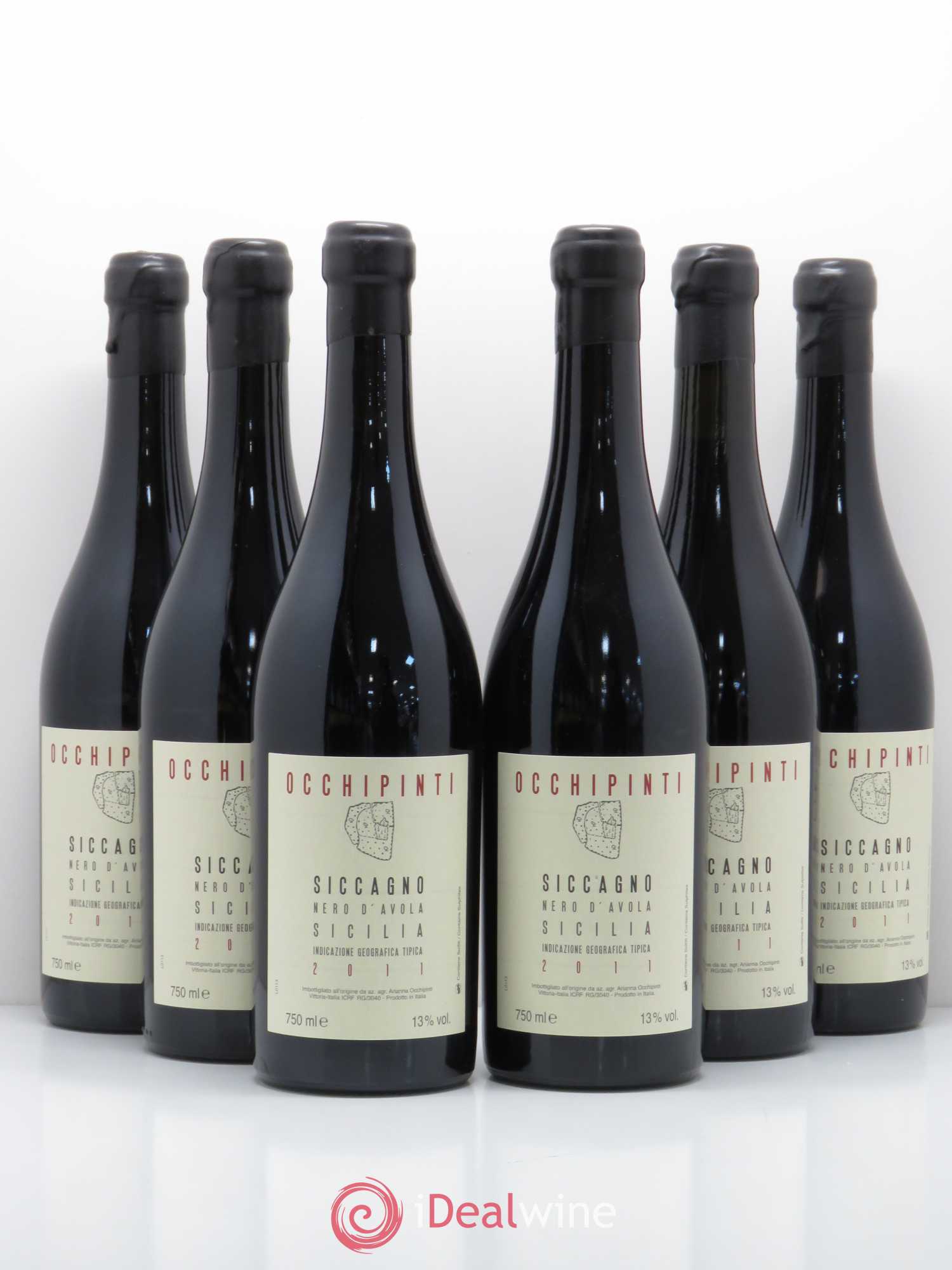 Italie Nero d'Avola Occhipinti Siccagno 2011 - Posten von 6 Flaschen - 0